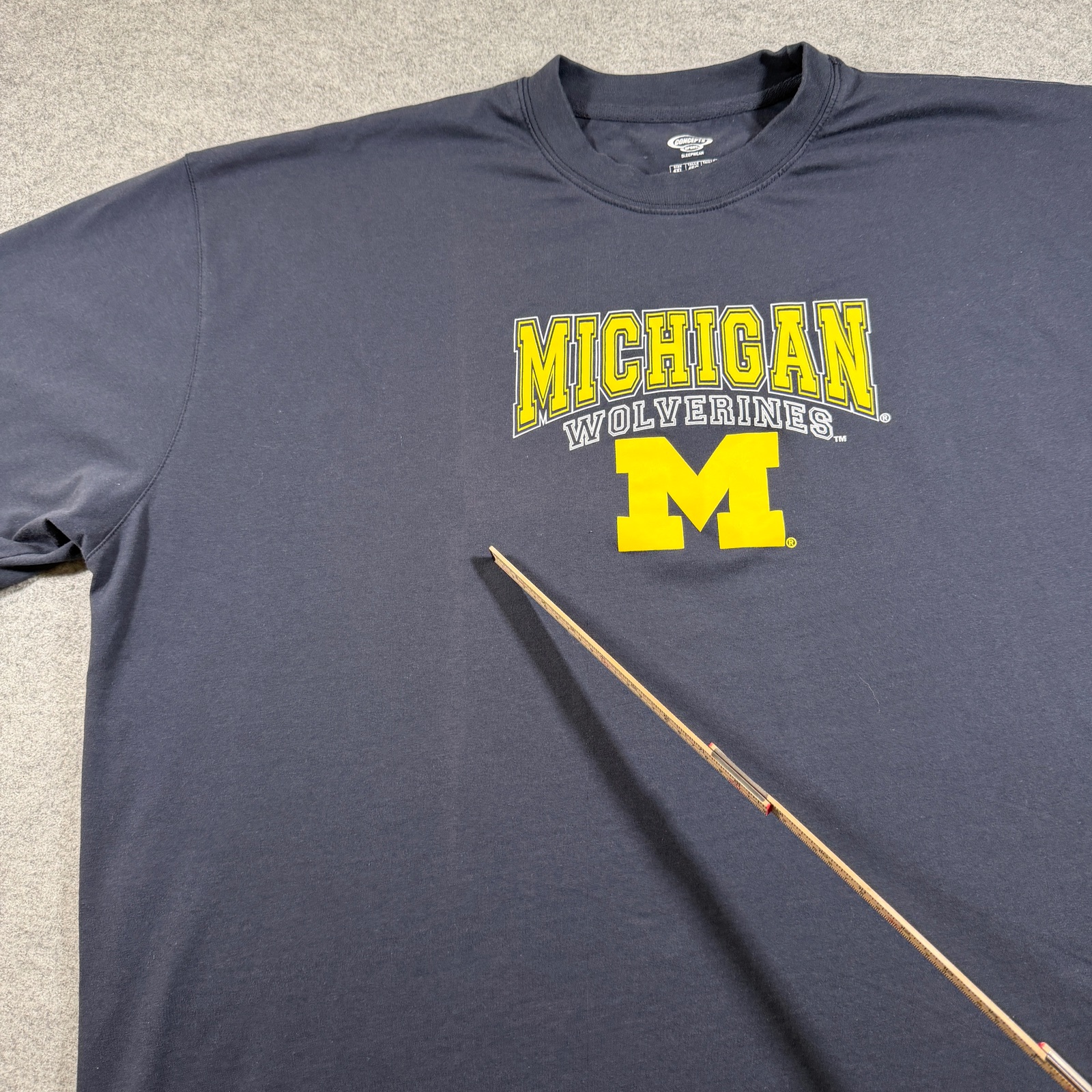 Concepts Sport Michigan Wolverines T Shirt Mens 4XL Navy Block M Graphic Tee thumbnail 4