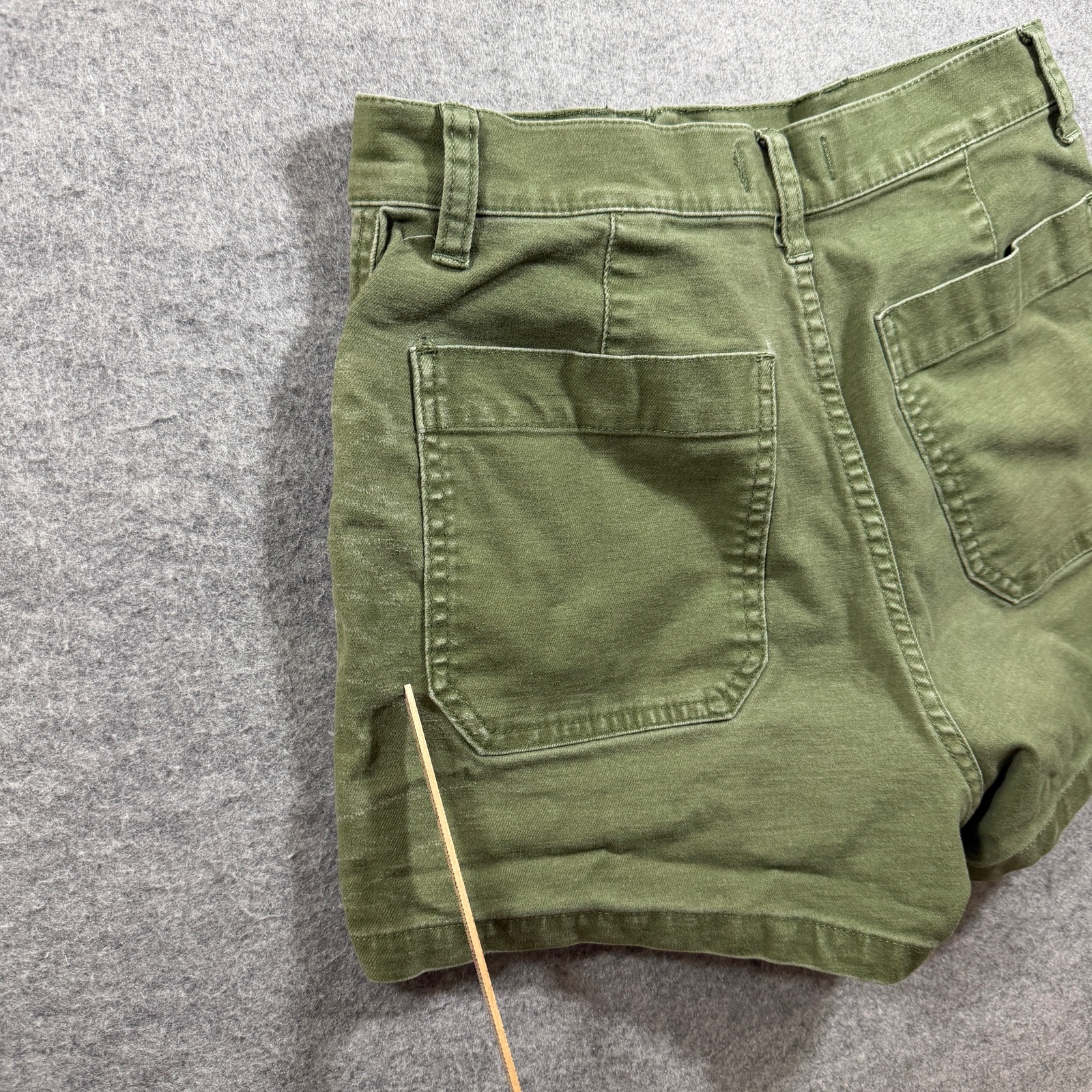 Madewell Shorts Womens 26 Olive Green High Rise Stretch Patch Pocket Preppy thumbnail 3