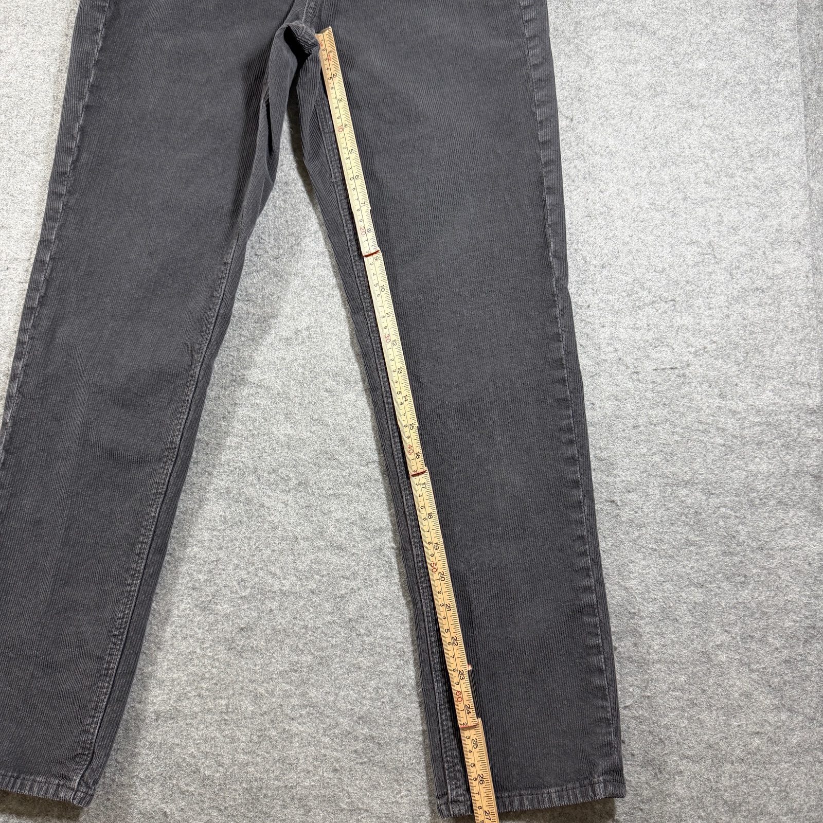 American Eagle Corduroy Pants Womens 0 Gray High Rise Five Pocket Stretch thumbnail 7