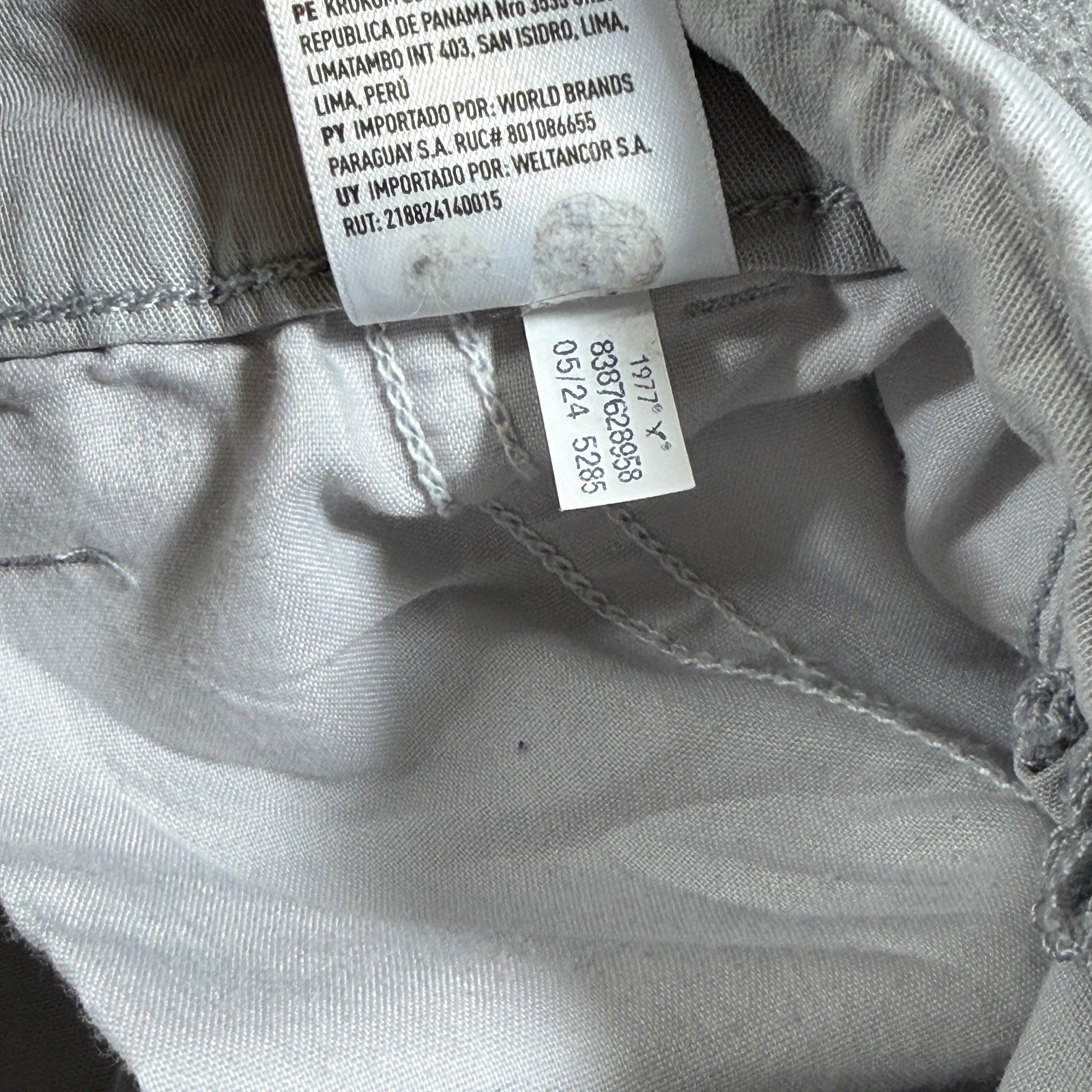 American Eagle Cargo Pants Womens 000 Gray Mid Rise Baggy Wide Leg Y2K Stretch thumbnail 14