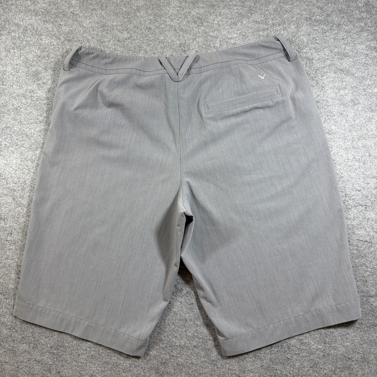 Callaway Bermuda Shorts Womens 12 Gray Golf Flat Front Zip Pockets Lightweight thumbnail 2