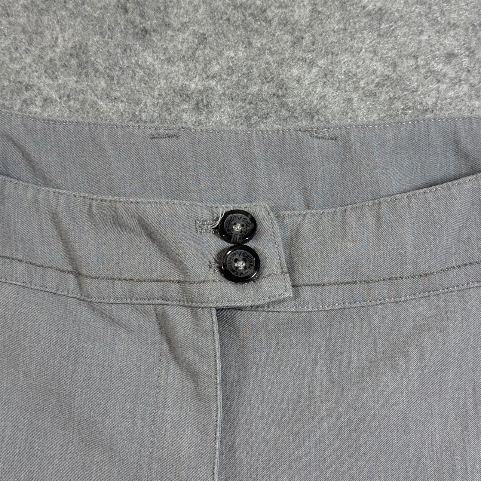 Callaway Bermuda Shorts Womens 12 Gray Golf Flat Front Zip Pockets Lightweight thumbnail 4