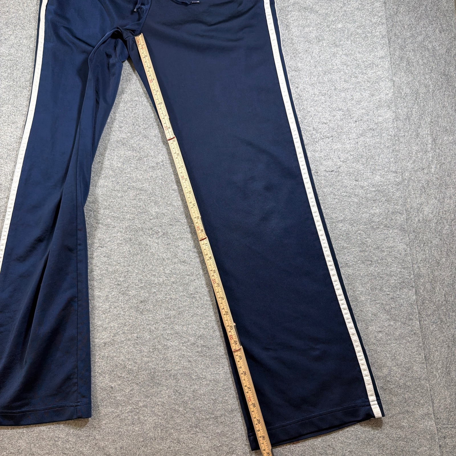 Vintage Y2K Adidas 3-Stripe Track Pants Mens M Navy Blue Training Drawstring thumbnail 7