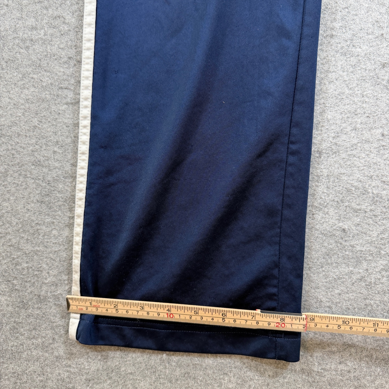 Vintage Y2K Adidas 3-Stripe Track Pants Mens M Navy Blue Training Drawstring thumbnail 9