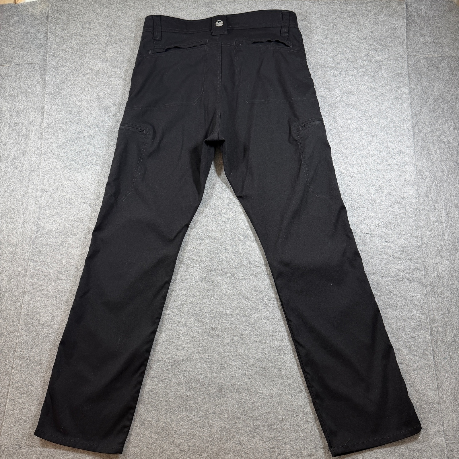 Wrangler ATG Utility Pants Mens 30x30 Black Stretch Zip Pockets Hiking Workwear thumbnail 2
