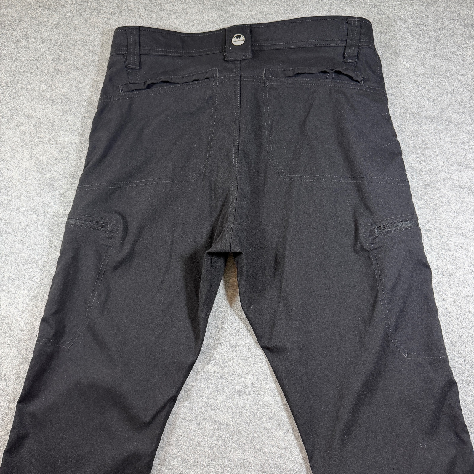 Wrangler ATG Utility Pants Mens 30x30 Black Stretch Zip Pockets Hiking Workwear thumbnail 4