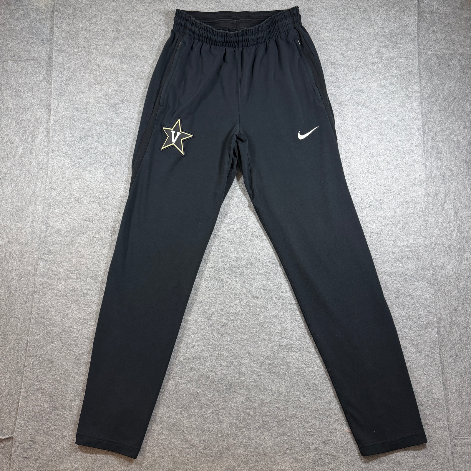 Nike Vanderbilt Commodores Joggers Mens M Black Zip Pockets Training Athletic