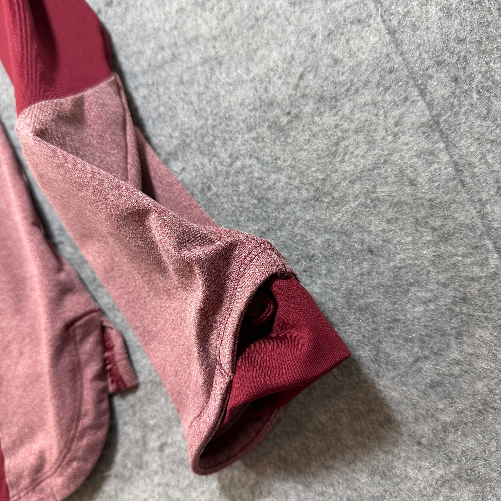 Under Armour ColdGear 1/4 Zip Pullover Womens XL Maroon Fitted Thumbholes Active thumbnail 7