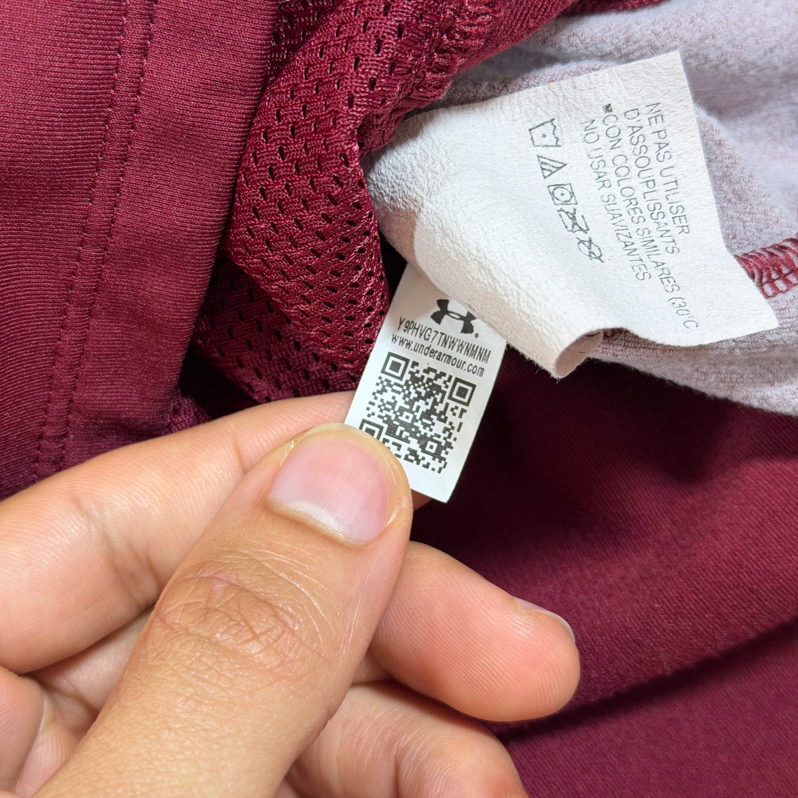 Under Armour ColdGear 1/4 Zip Pullover Womens XL Maroon Fitted Thumbholes Active thumbnail 10
