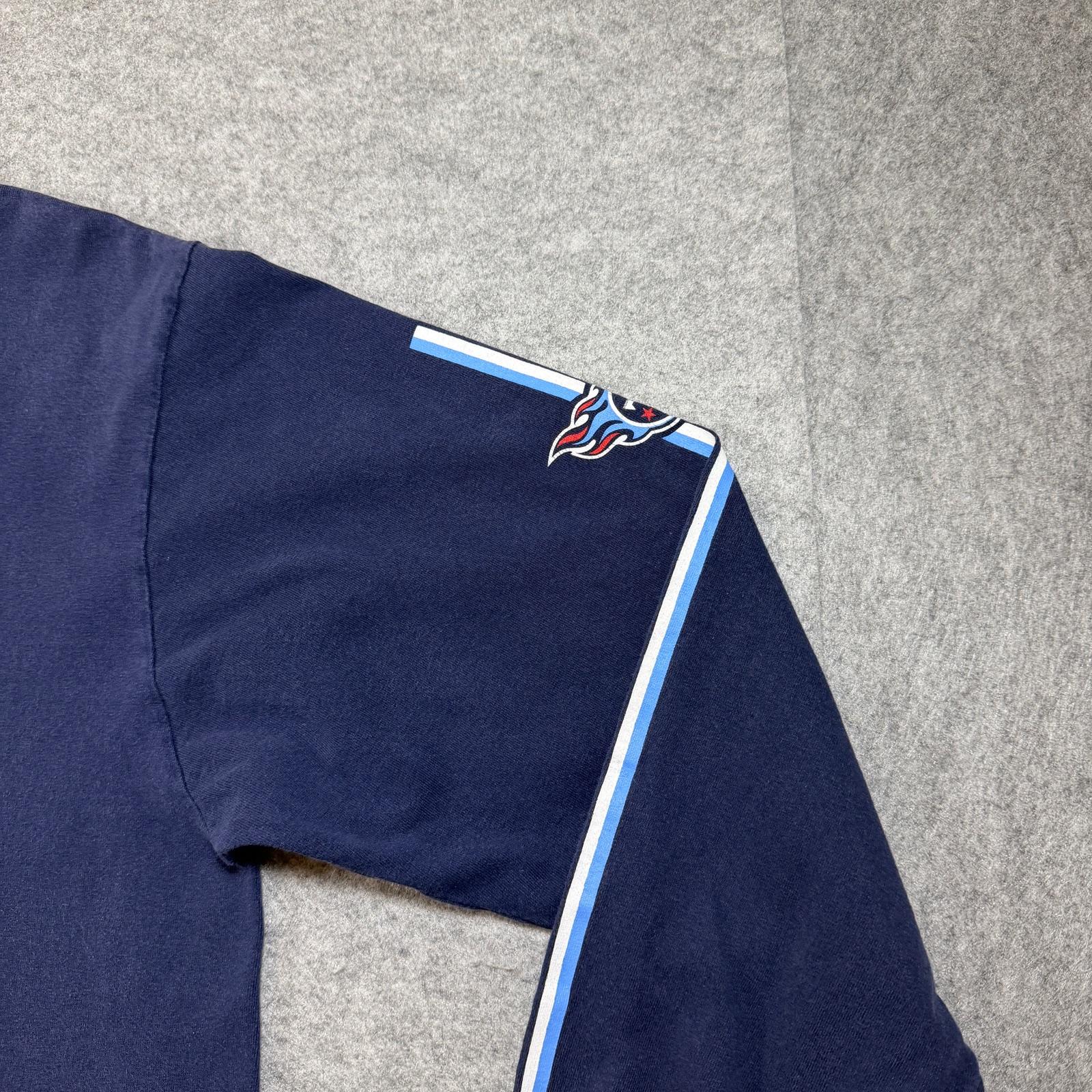 VTG Reebok Tennessee Titans Long Sleeve T Shirt Mens M Navy NFL Football Graphic thumbnail 4