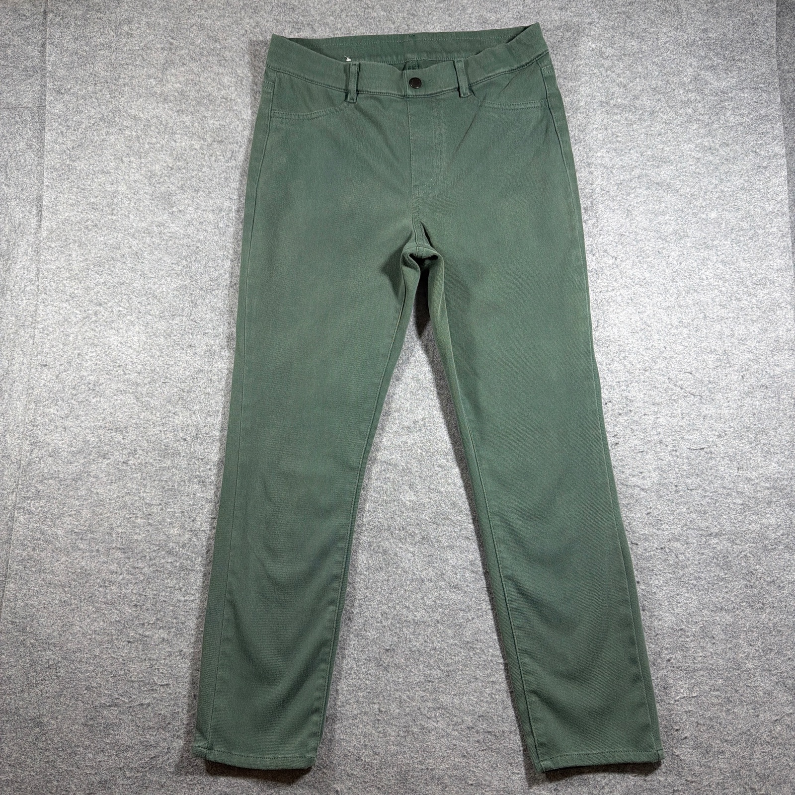 Uniqlo Pants Womens M Olive Green Slim Skinny Stretch Five Pocket Casual