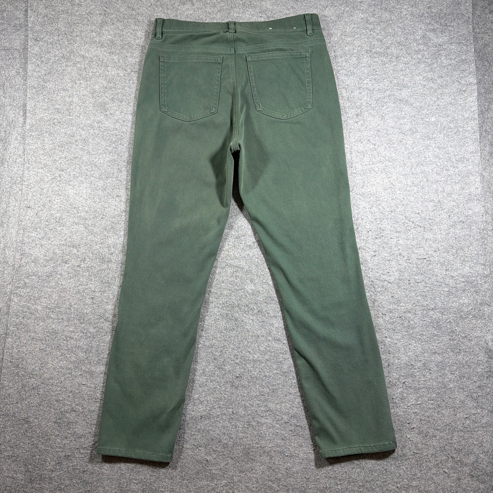 Uniqlo Pants Womens M Olive Green Slim Skinny Stretch Five Pocket Casual thumbnail 2