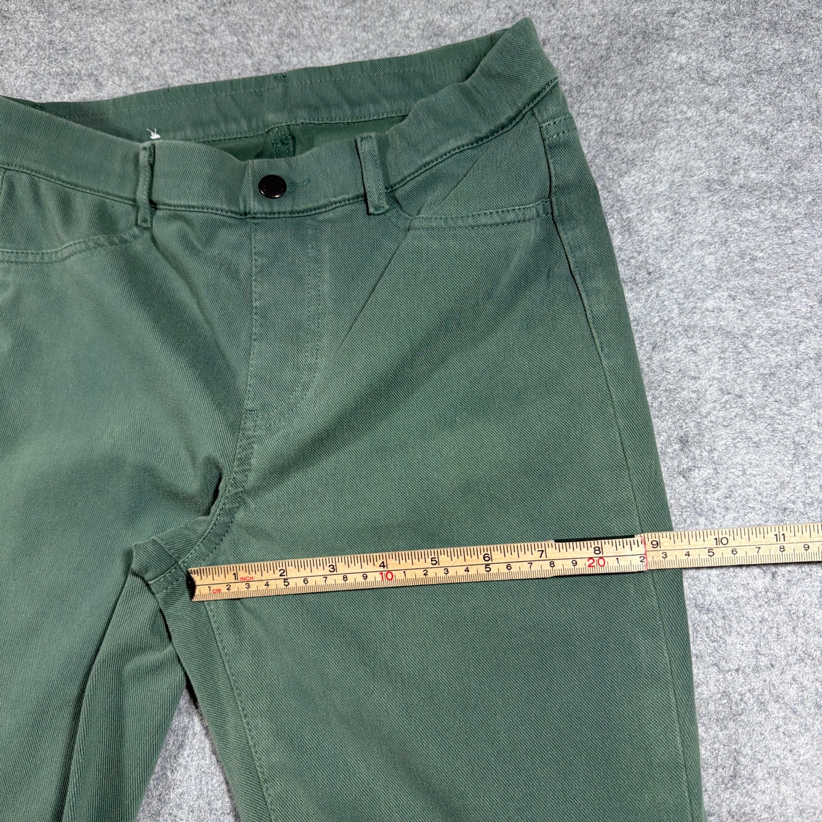 Uniqlo Pants Womens M Olive Green Slim Skinny Stretch Five Pocket Casual thumbnail 8