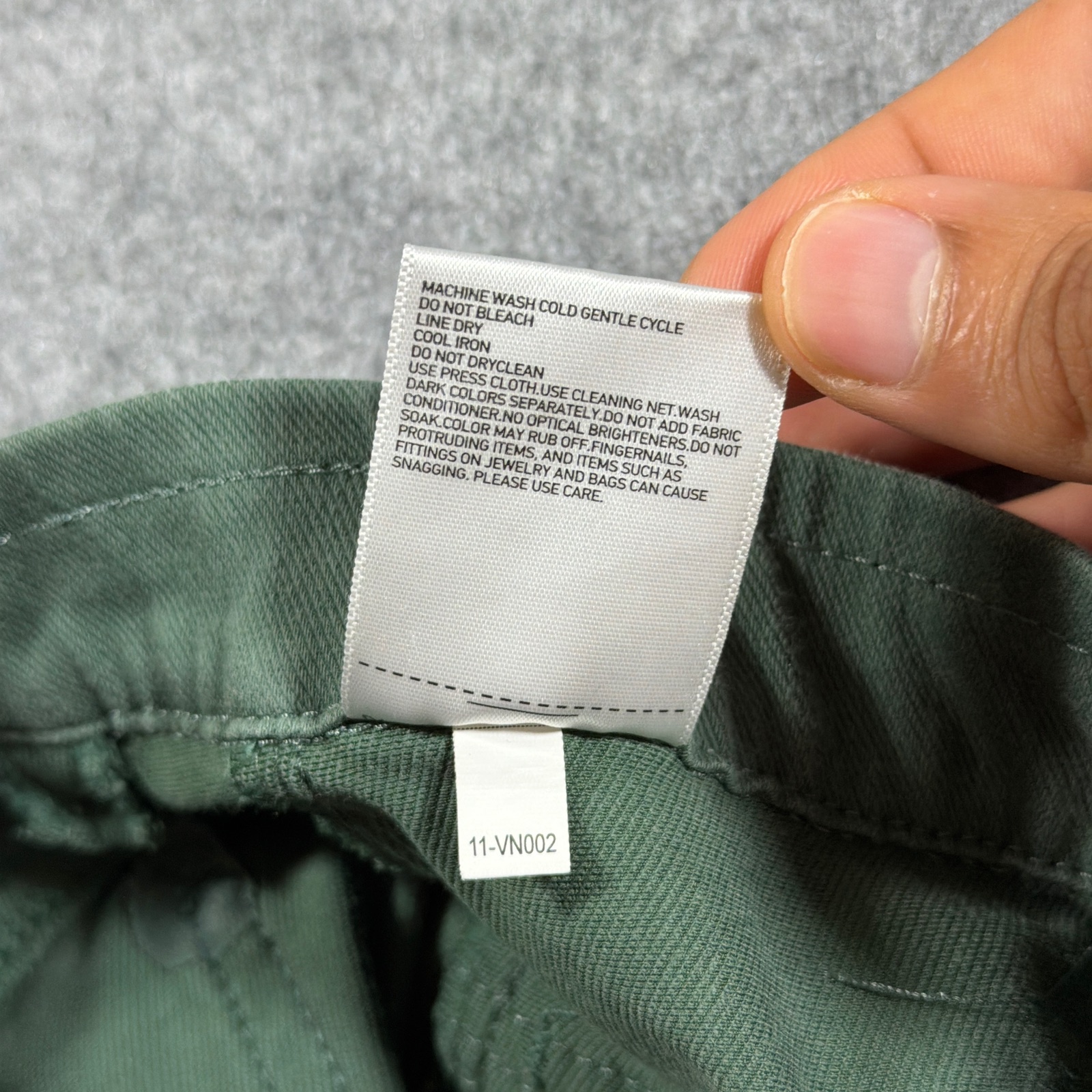 Uniqlo Pants Womens M Olive Green Slim Skinny Stretch Five Pocket Casual thumbnail 10