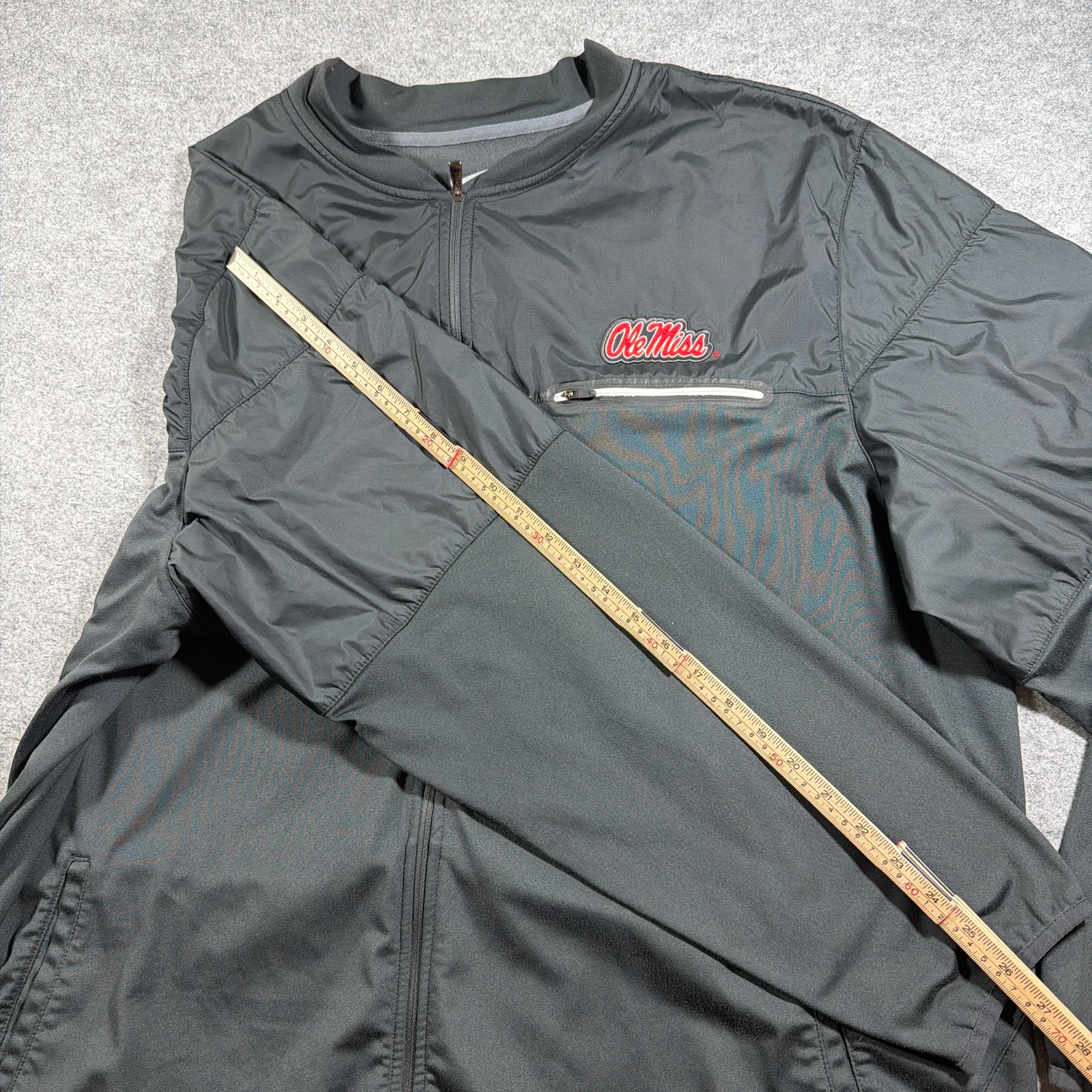 Nike Ole Miss Jacket Mens 3XL Gray Full Zip Dri Fit Windbreaker Team Fan Gear thumbnail 8