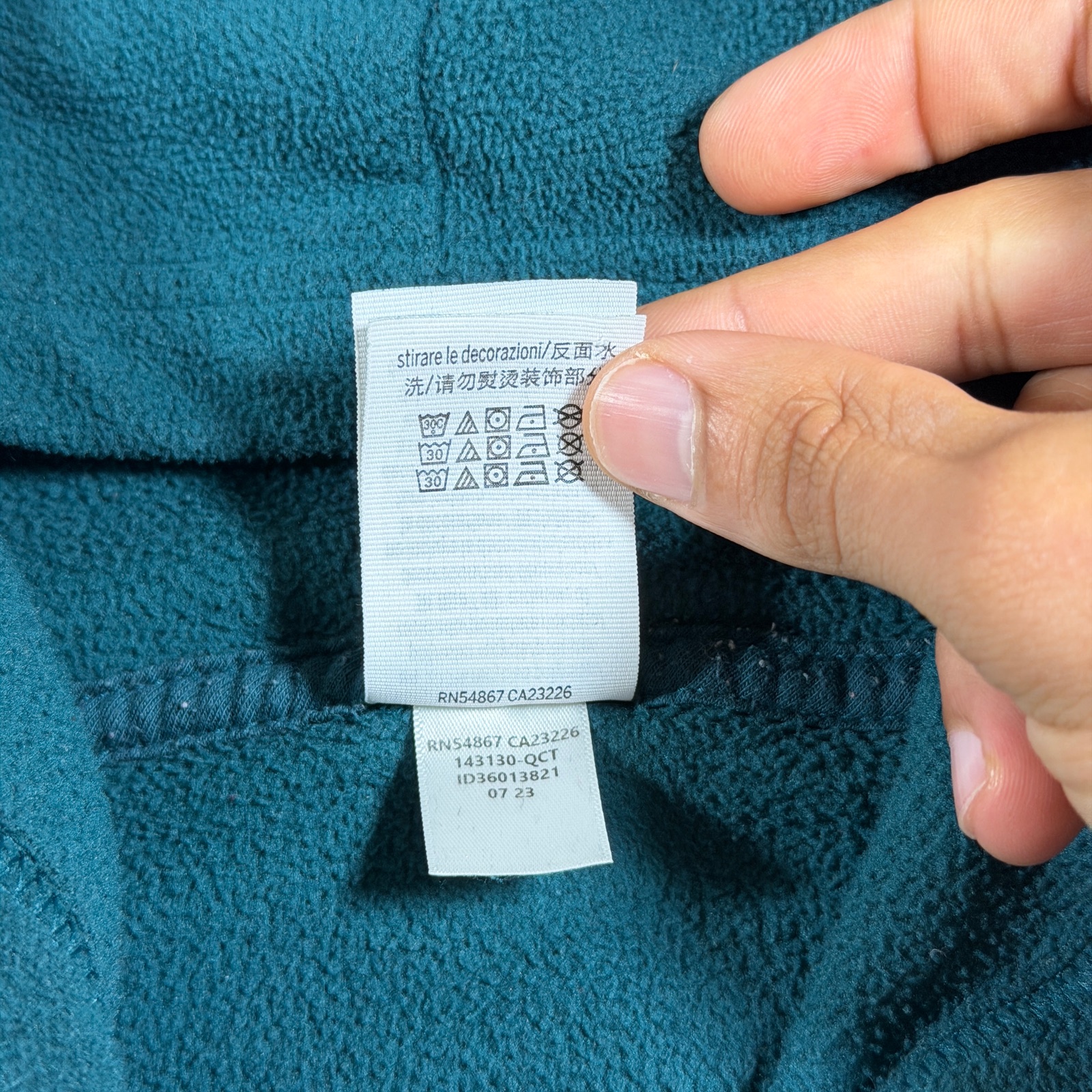 PINK Victoria's Secret Hoodie Womens XL Teal Cropped Boxy Fleece Lounge Soft thumbnail 9