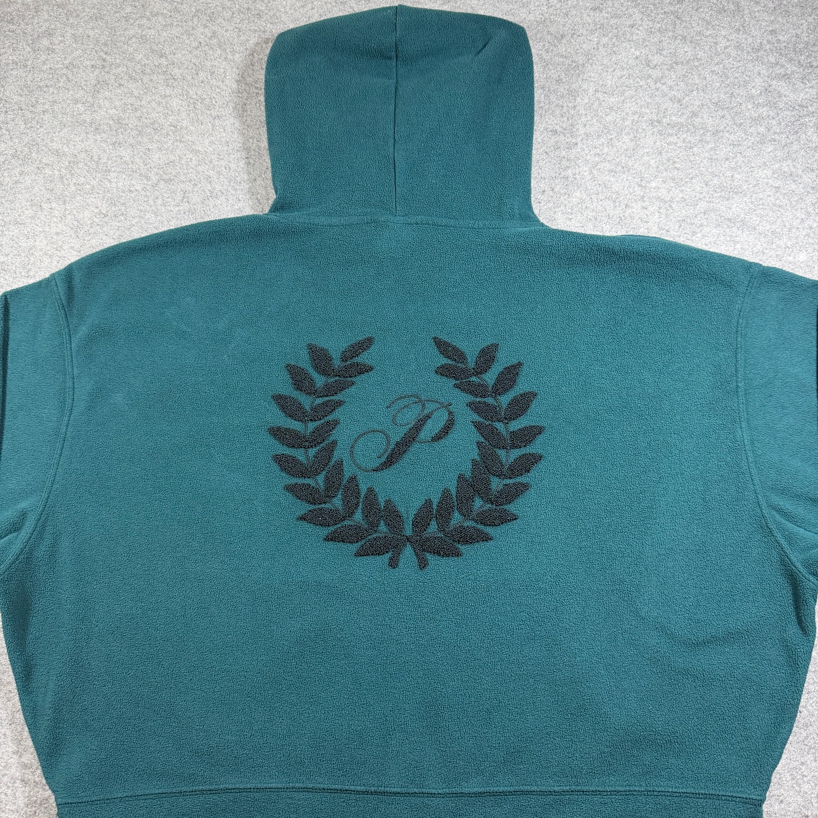 PINK Victoria's Secret Hoodie Womens XL Teal Cropped Boxy Fleece Lounge Soft thumbnail 10