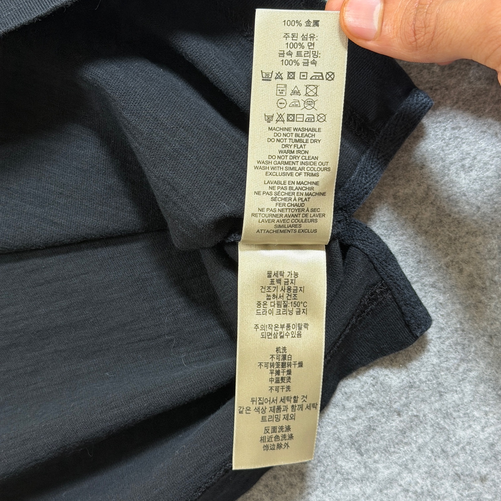 Burberry Brit T Shirt Mens L Black Pocket Knight Logo Crew Neck Cotton thumbnail 9