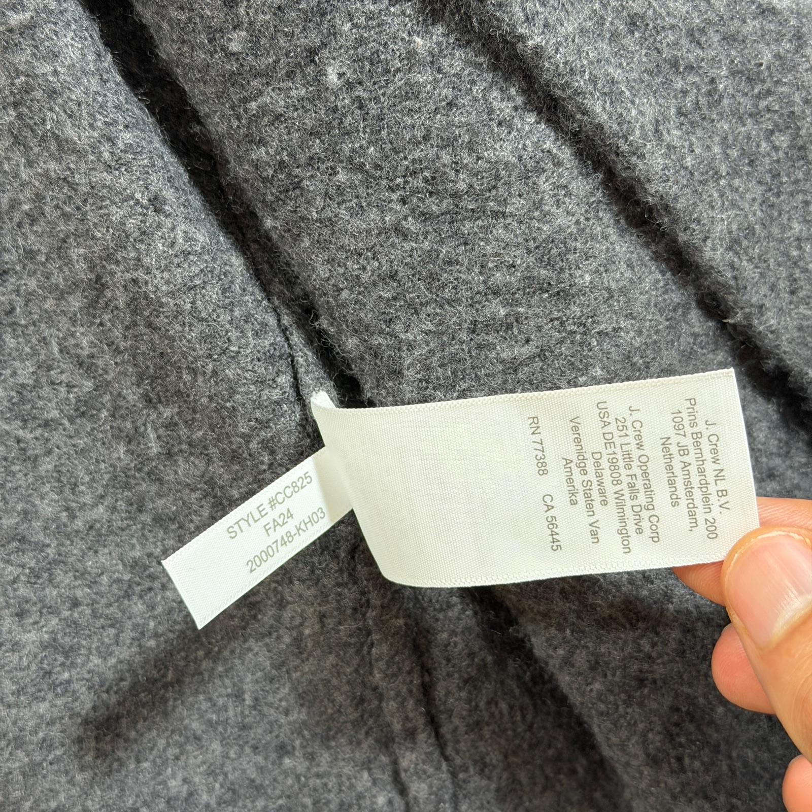 J.Crew Extra Soft Cardigan Womens XXS Gray Open Front Relaxed Fit Pockets Lounge thumbnail 9