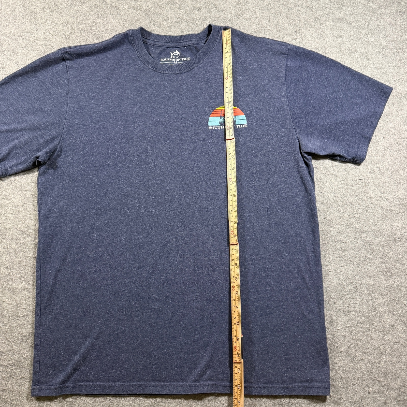 Southern Tide T Shirt Mens M Navy Sailboat Sunset Graphic Coastal Preppy thumbnail 7