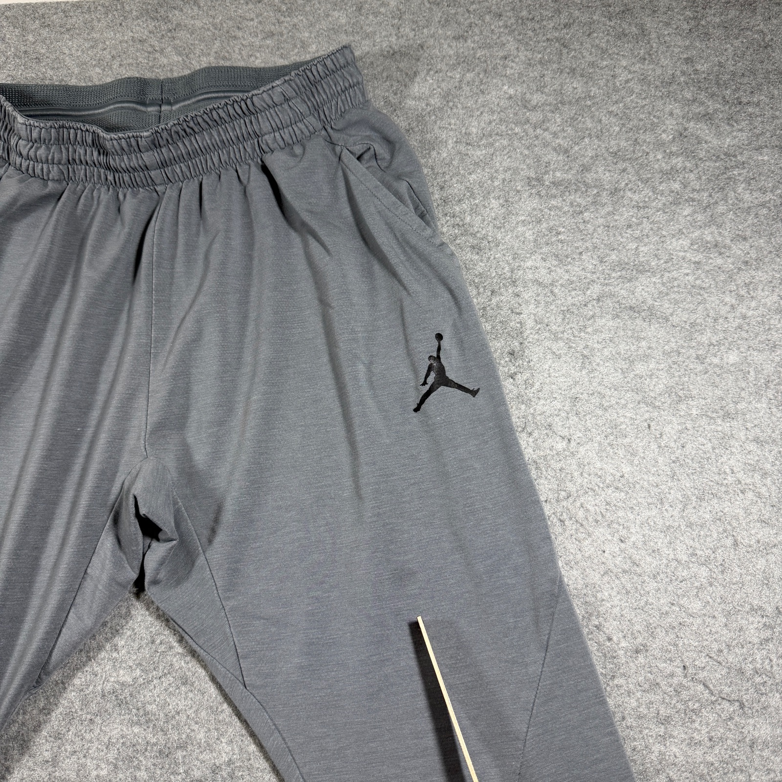 Jordan Joggers Mens M Slate Gray Jumpman Tapered Fit Lounge Drawstring Stretch thumbnail 4