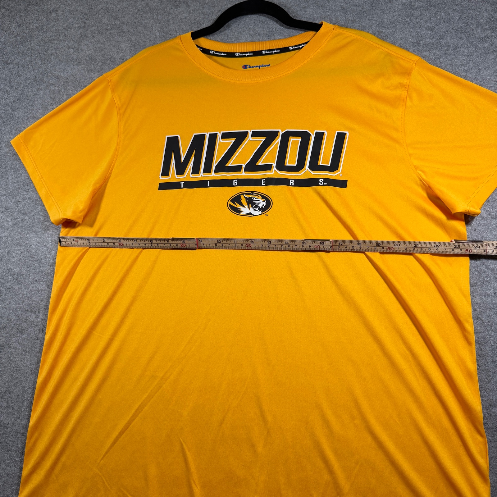 Champion Mizzou Tigers Graphic Tee Mens XL Gold Moisture Wicking NCAA Breathable thumbnail 7
