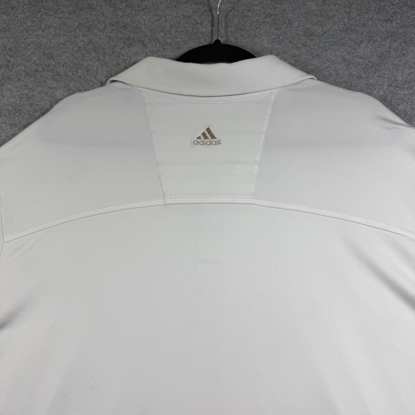Adidas Golf Polo Mens XL White Long Sleeve Climalite Moisture Wicking Stretch thumbnail 5