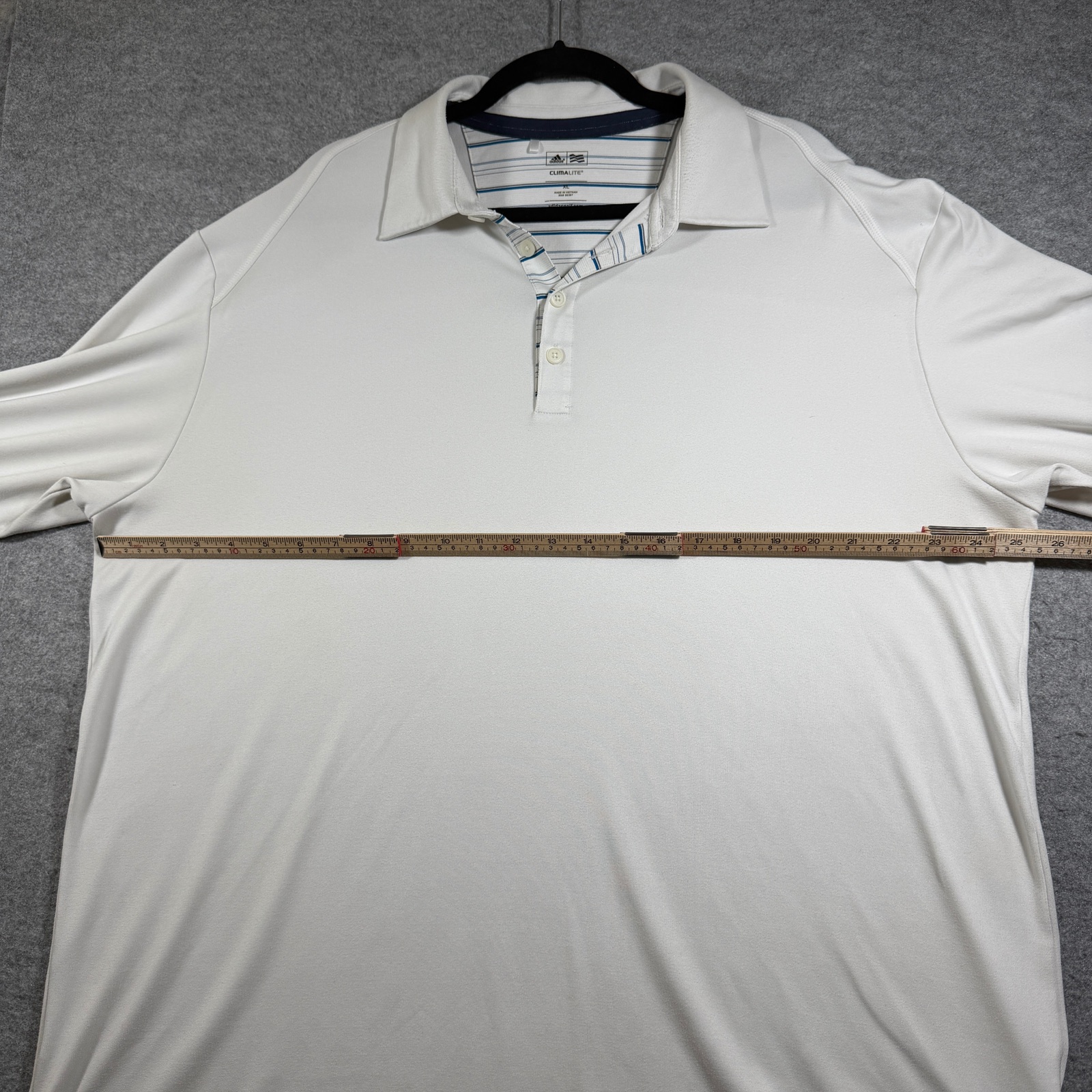 Adidas Golf Polo Mens XL White Long Sleeve Climalite Moisture Wicking Stretch thumbnail 6