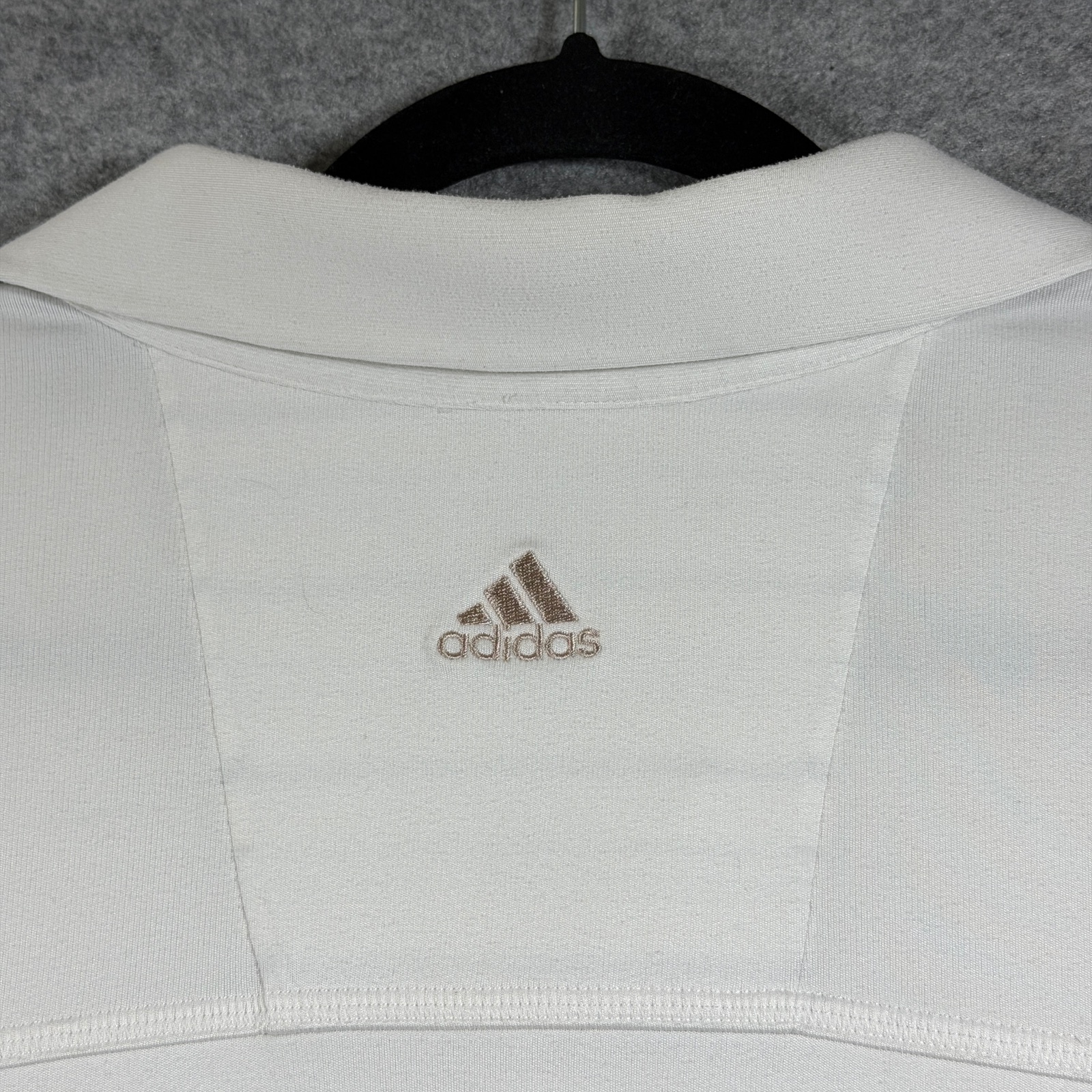 Adidas Golf Polo Mens XL White Long Sleeve Climalite Moisture Wicking Stretch thumbnail 9