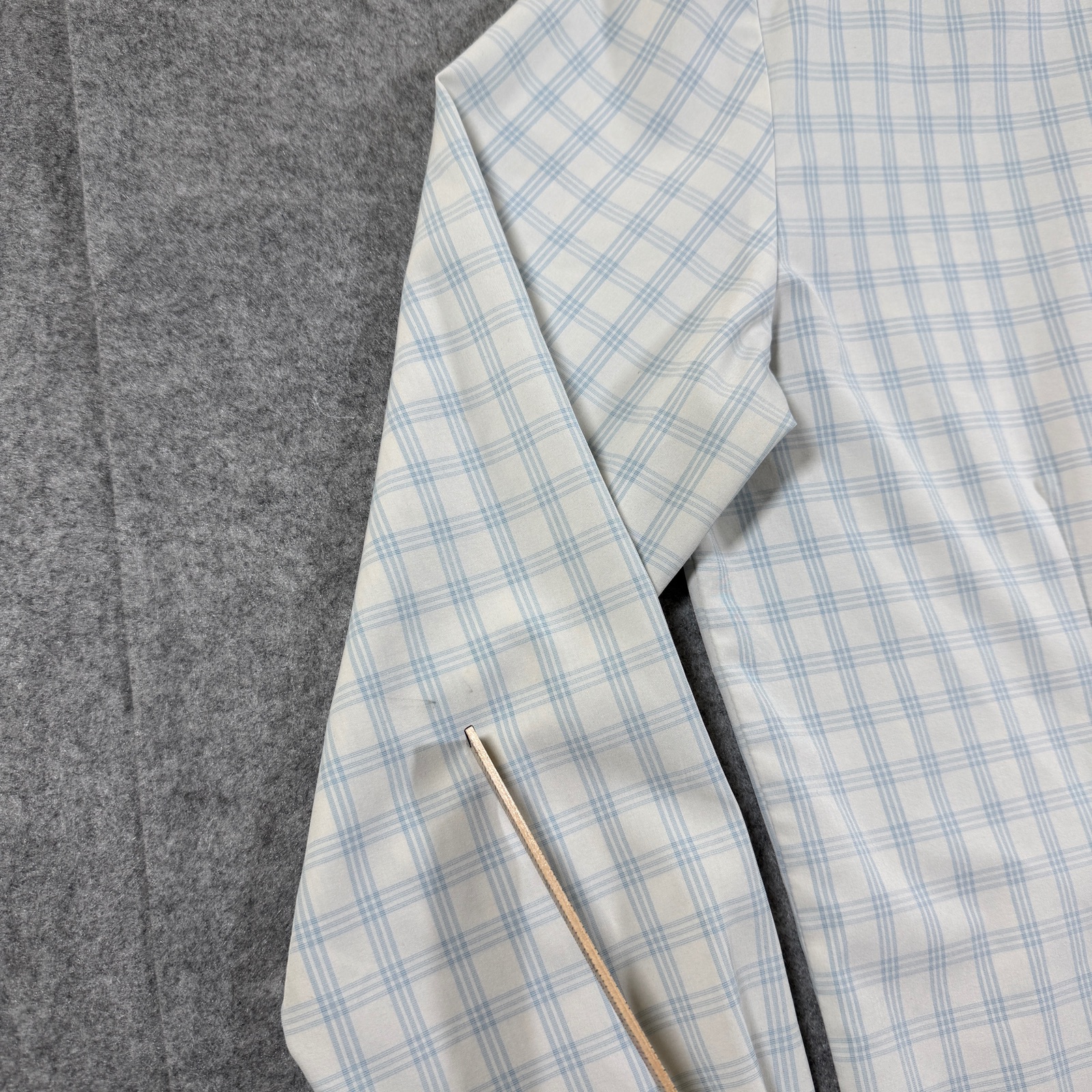 Truwear Phenom Professional Dress Shirt Mens M White Plaid Breathable Stretch thumbnail 5