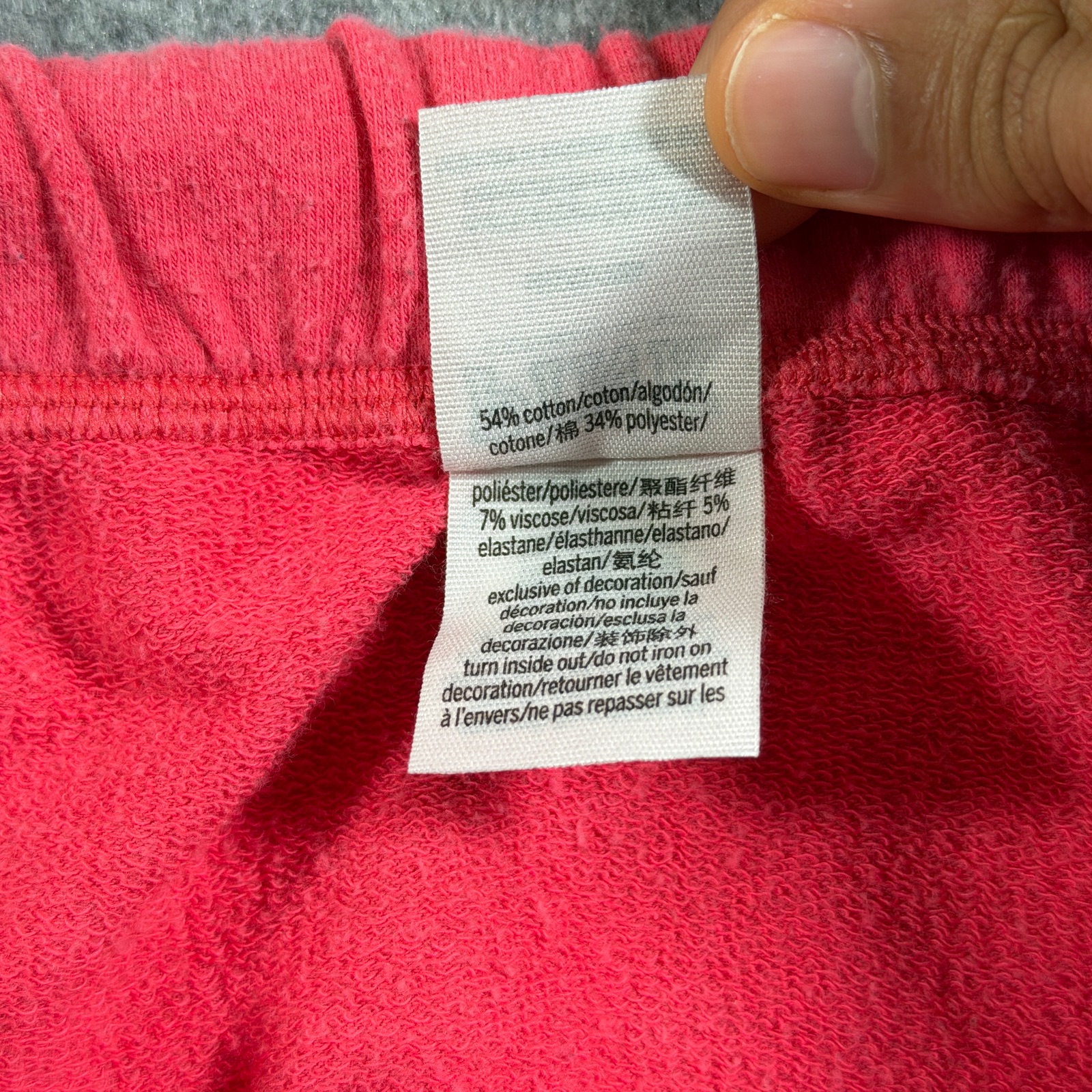 PINK Victoria's Secret Wide Leg Sweatpants Womens M Pink Logo Taping Lounge thumbnail 9