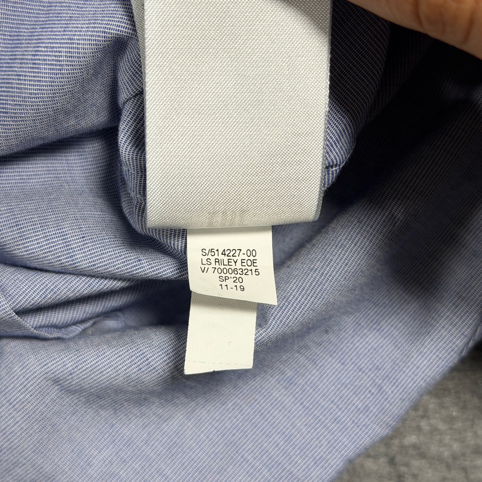 Banana Republic Riley Button Down Shirt Womens 4 Petite Blue Chambray Tailored thumbnail 11
