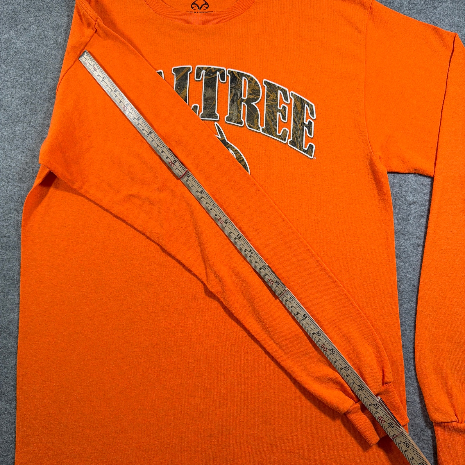 Realtree Long Sleeve T Shirt Mens M Blaze Orange Camo Logo Hunting Graphic Tee thumbnail 8