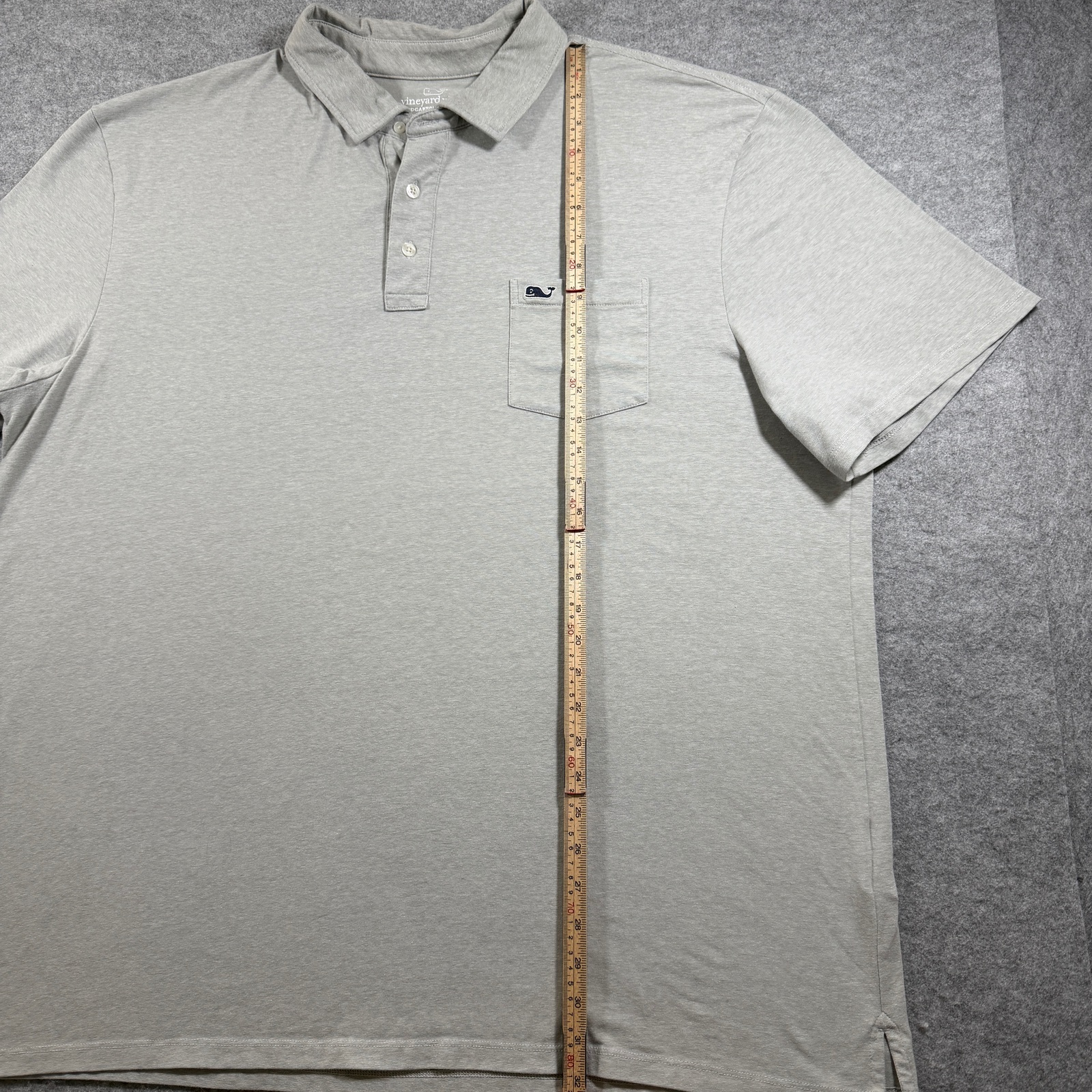Vineyard Vines Edgartown Polo Mens 2XLT Heather Gray Tall Preppy Breathable thumbnail 6