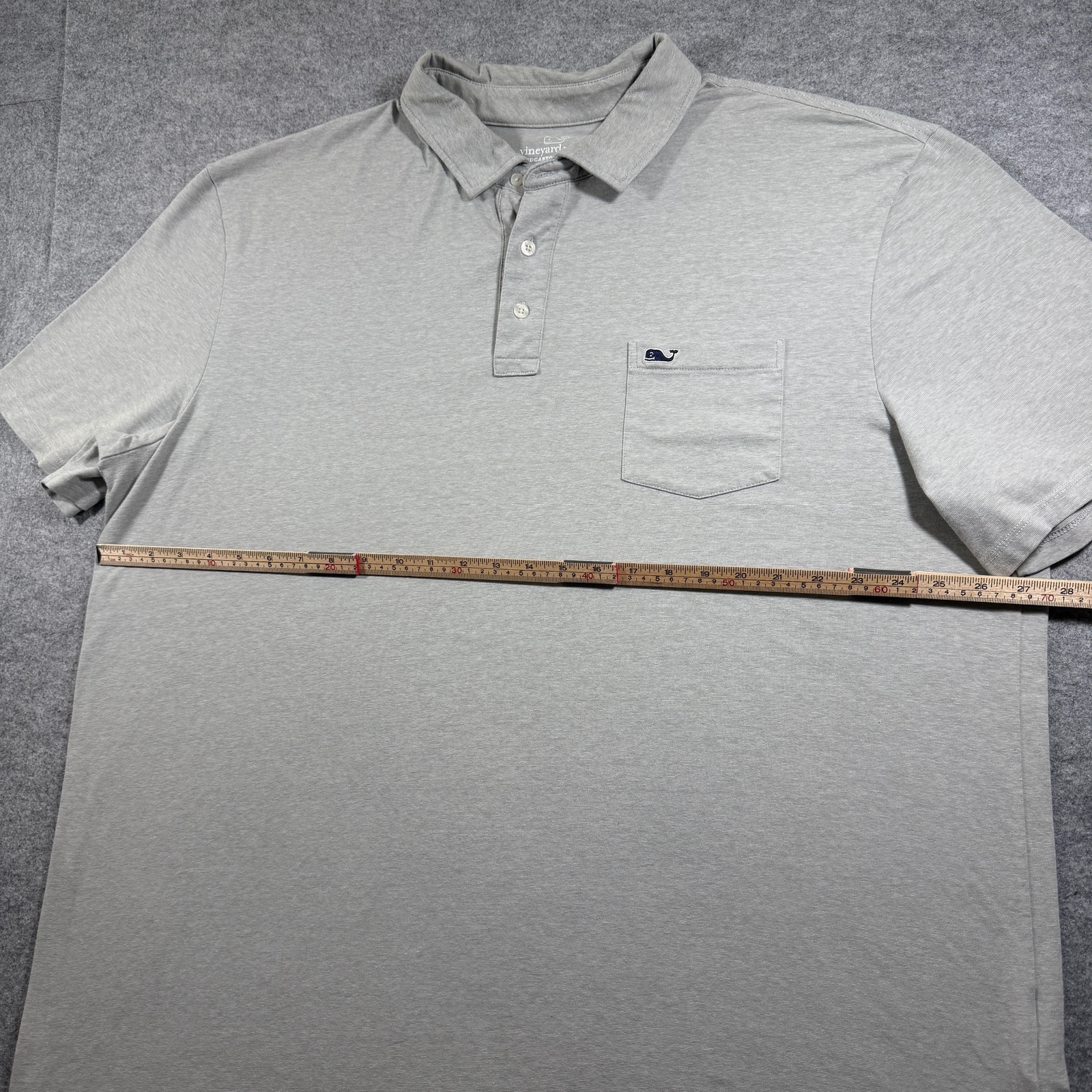 Vineyard Vines Edgartown Polo Mens 2XLT Heather Gray Tall Preppy Breathable thumbnail 7