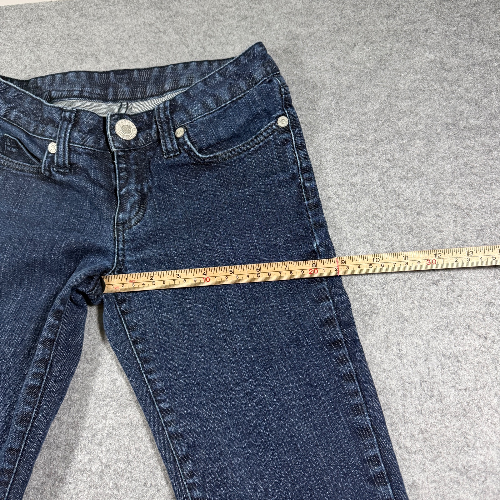 BCBGMAXAZRIA Skinny Jeans Womens 25 Dark Blue Wash Stretch Denim Five Pocket thumbnail 8