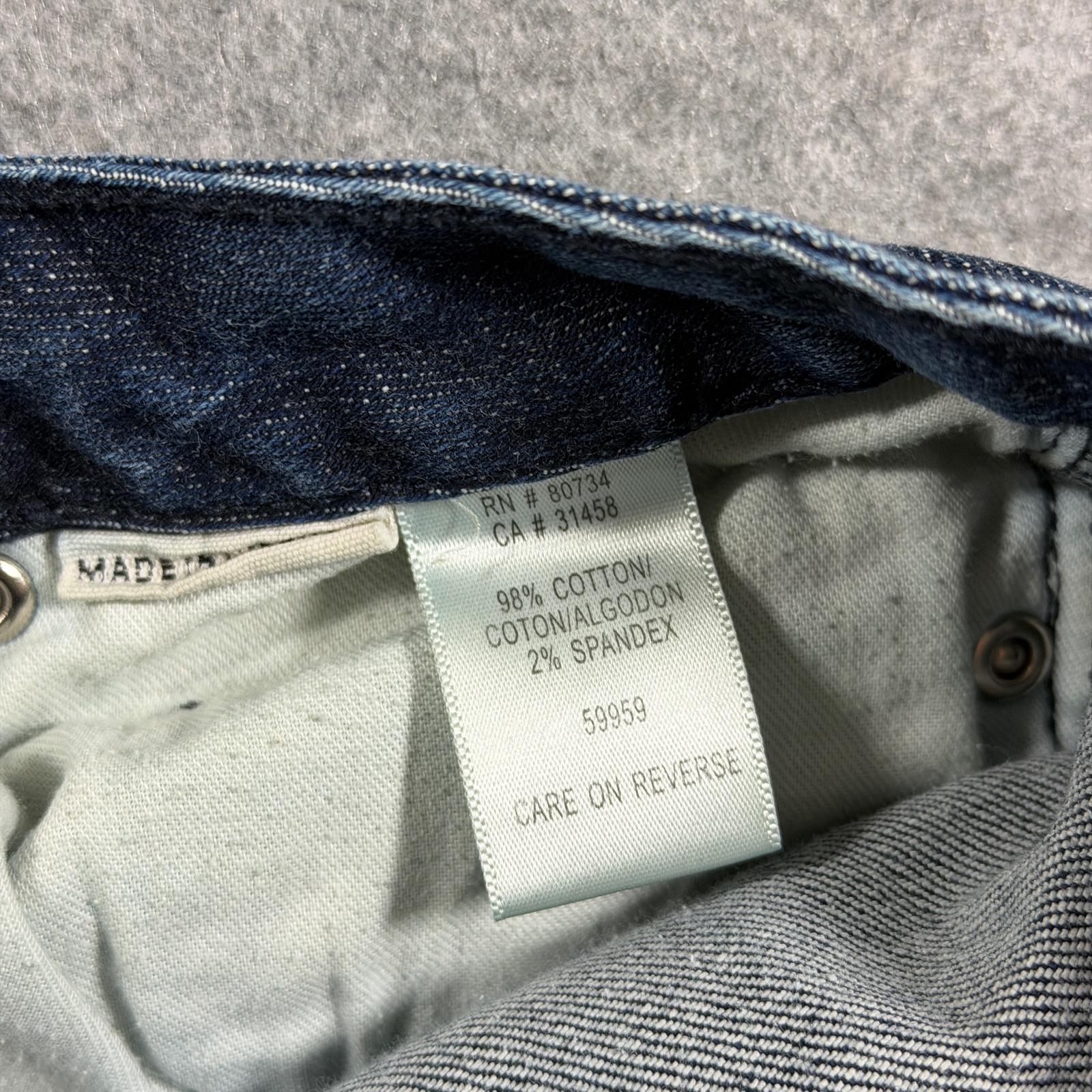 BCBGMAXAZRIA Skinny Jeans Womens 25 Dark Blue Wash Stretch Denim Five Pocket thumbnail 11