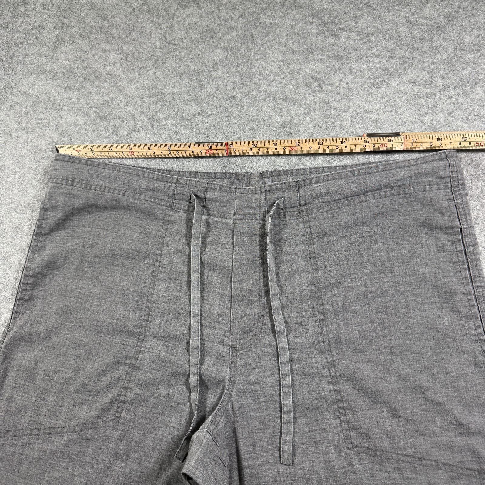 prAna Shorts Mens L Gray Hemp Relaxed Fit Flat Front Lightweight Breathable thumbnail 6