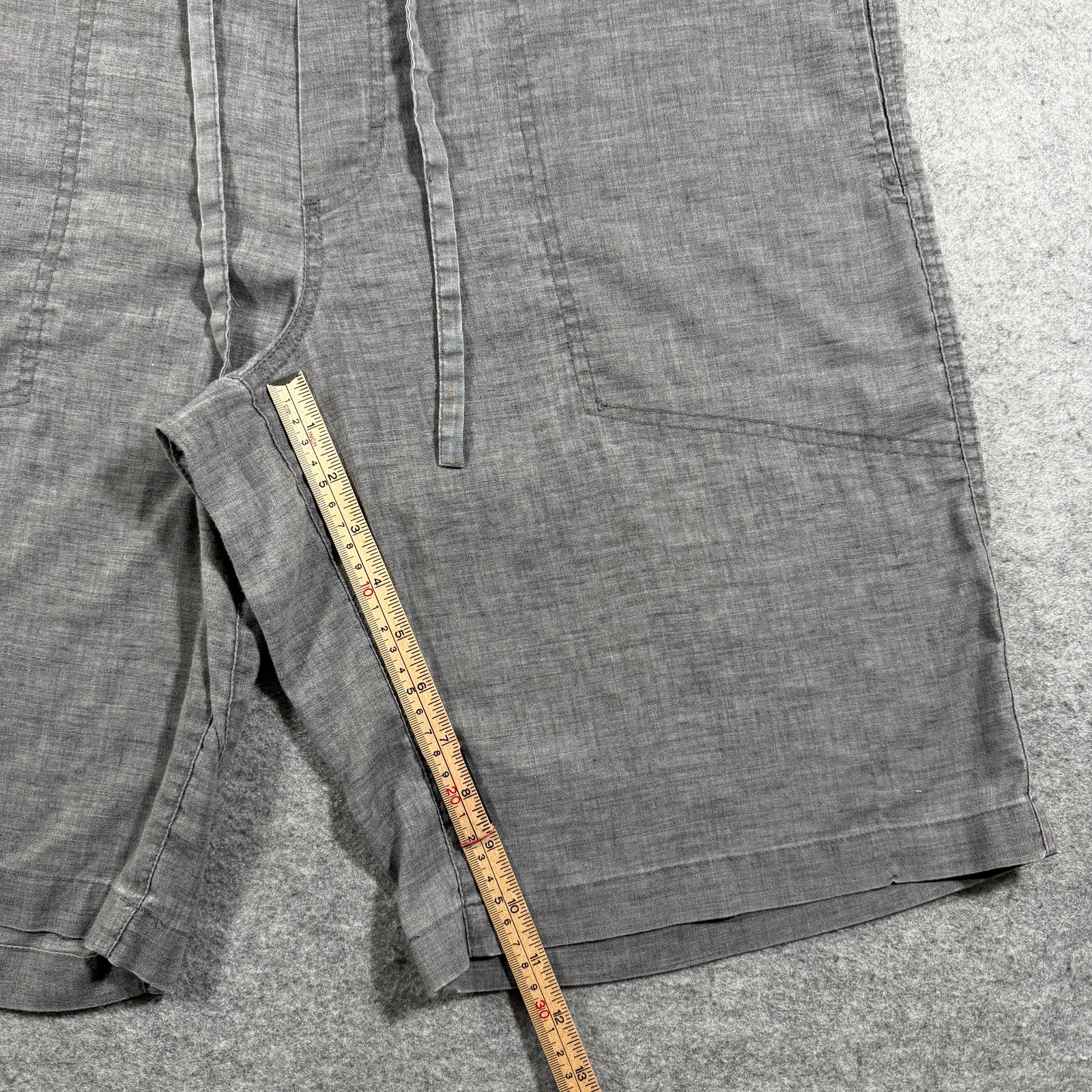 prAna Shorts Mens L Gray Hemp Relaxed Fit Flat Front Lightweight Breathable thumbnail 8