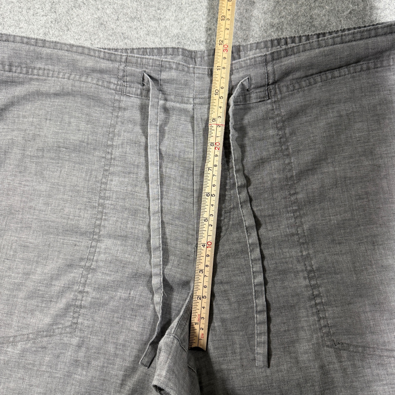prAna Shorts Mens L Gray Hemp Relaxed Fit Flat Front Lightweight Breathable thumbnail 9
