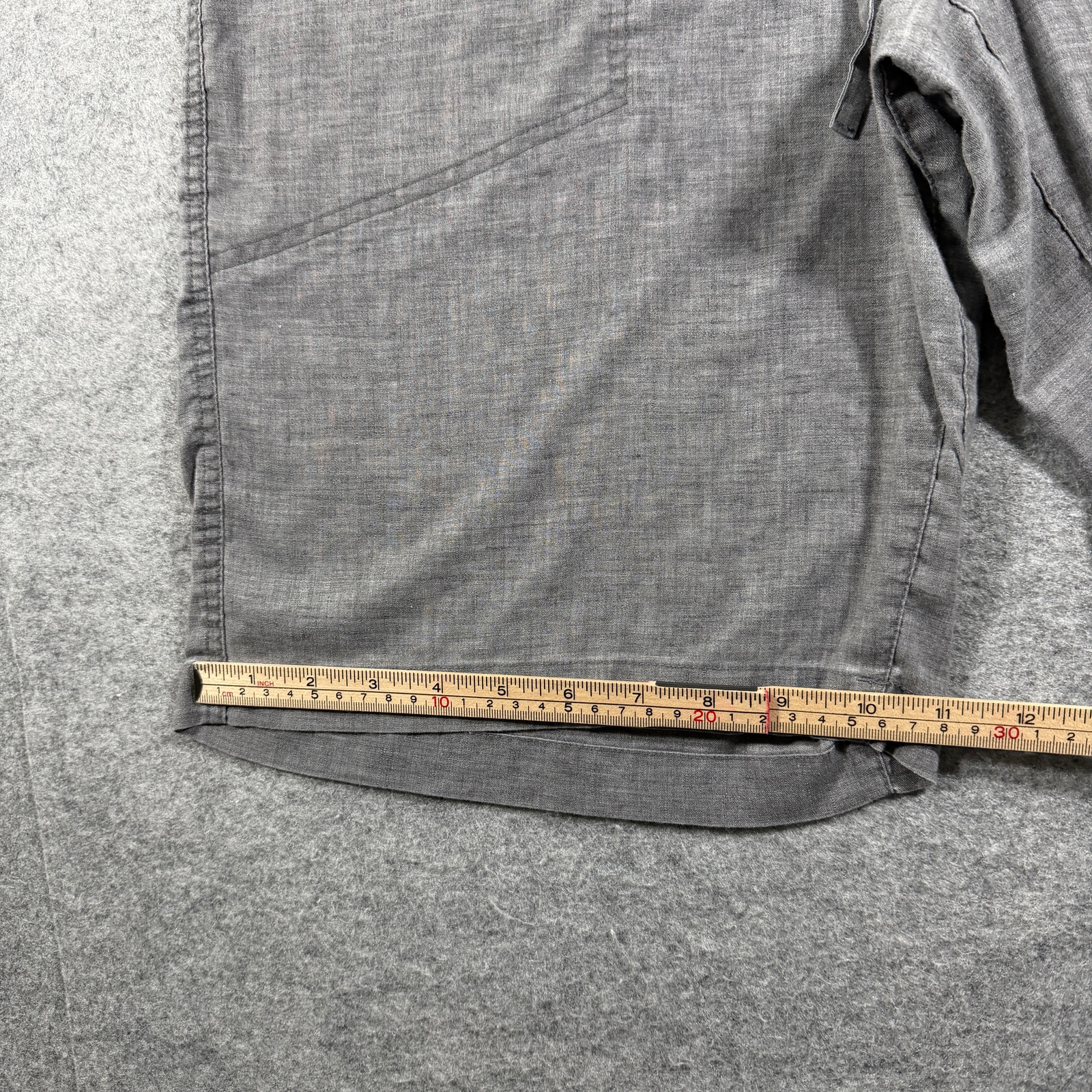 prAna Shorts Mens L Gray Hemp Relaxed Fit Flat Front Lightweight Breathable thumbnail 10