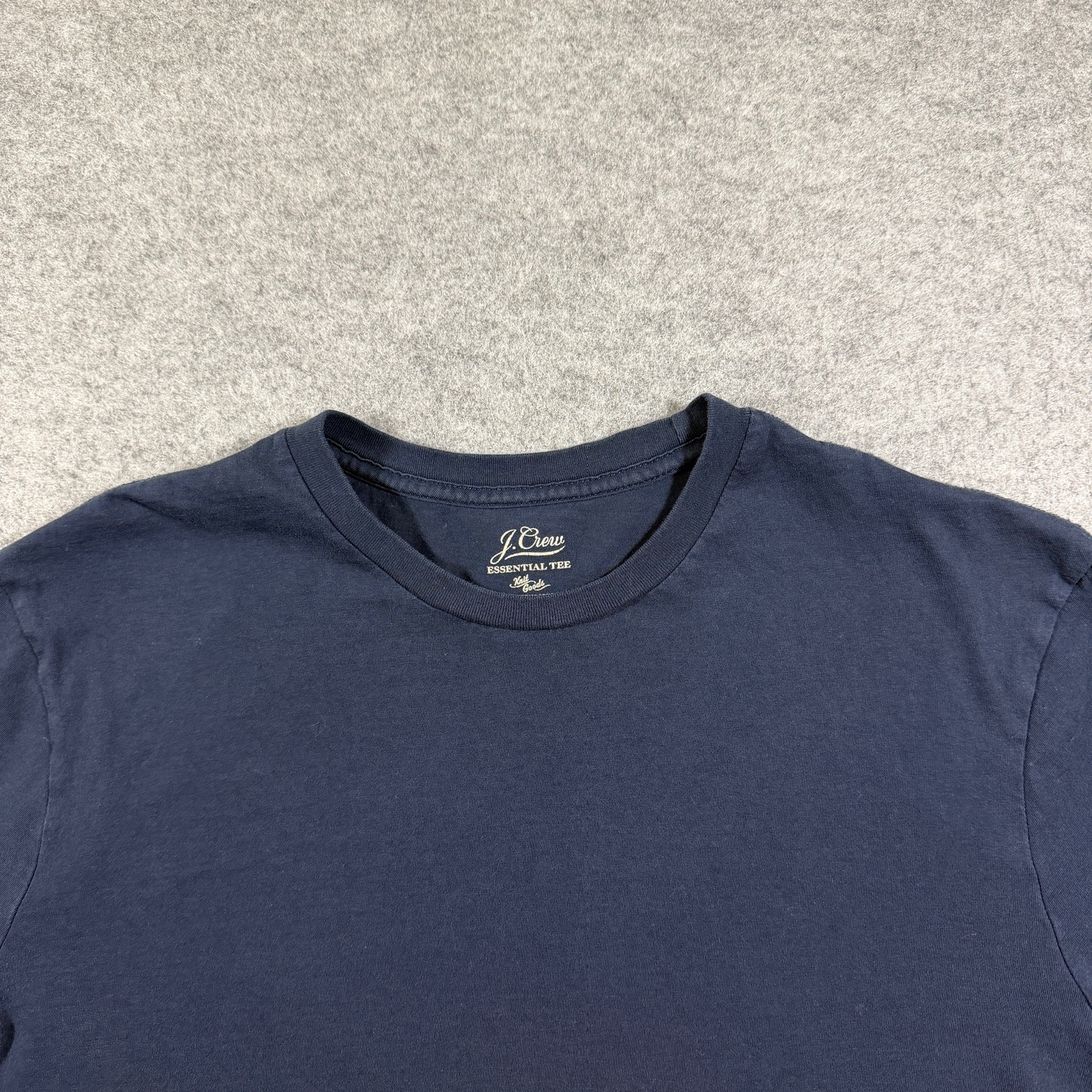J.Crew Knit Goods Essential Tee Long Sleeve Mens L Navy Crew Neck Classic Cotton thumbnail 3