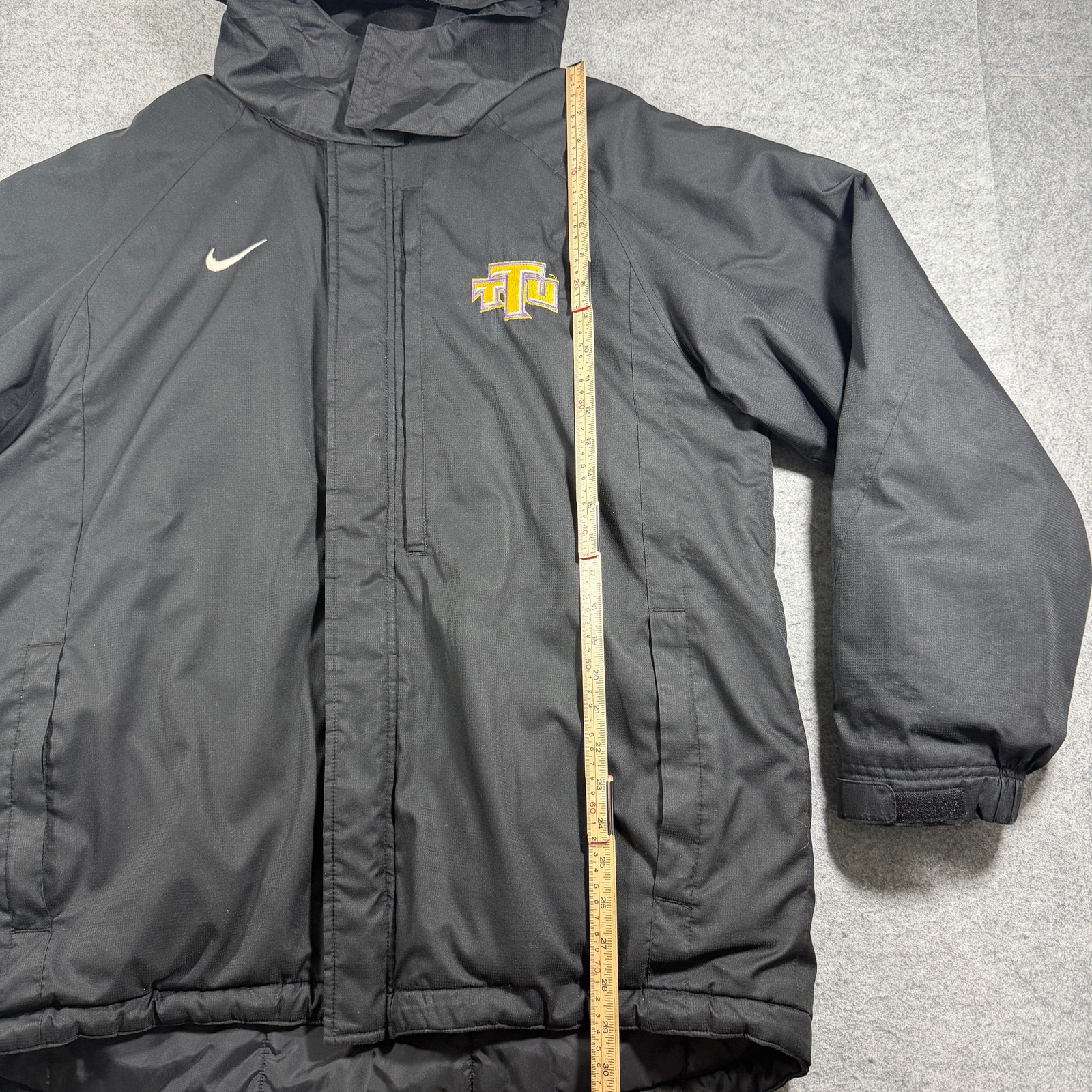 Nike Hooded Jacket Mens L Black Tennessee Tech Golden Eagles Zip Pockets Y2K thumbnail 6