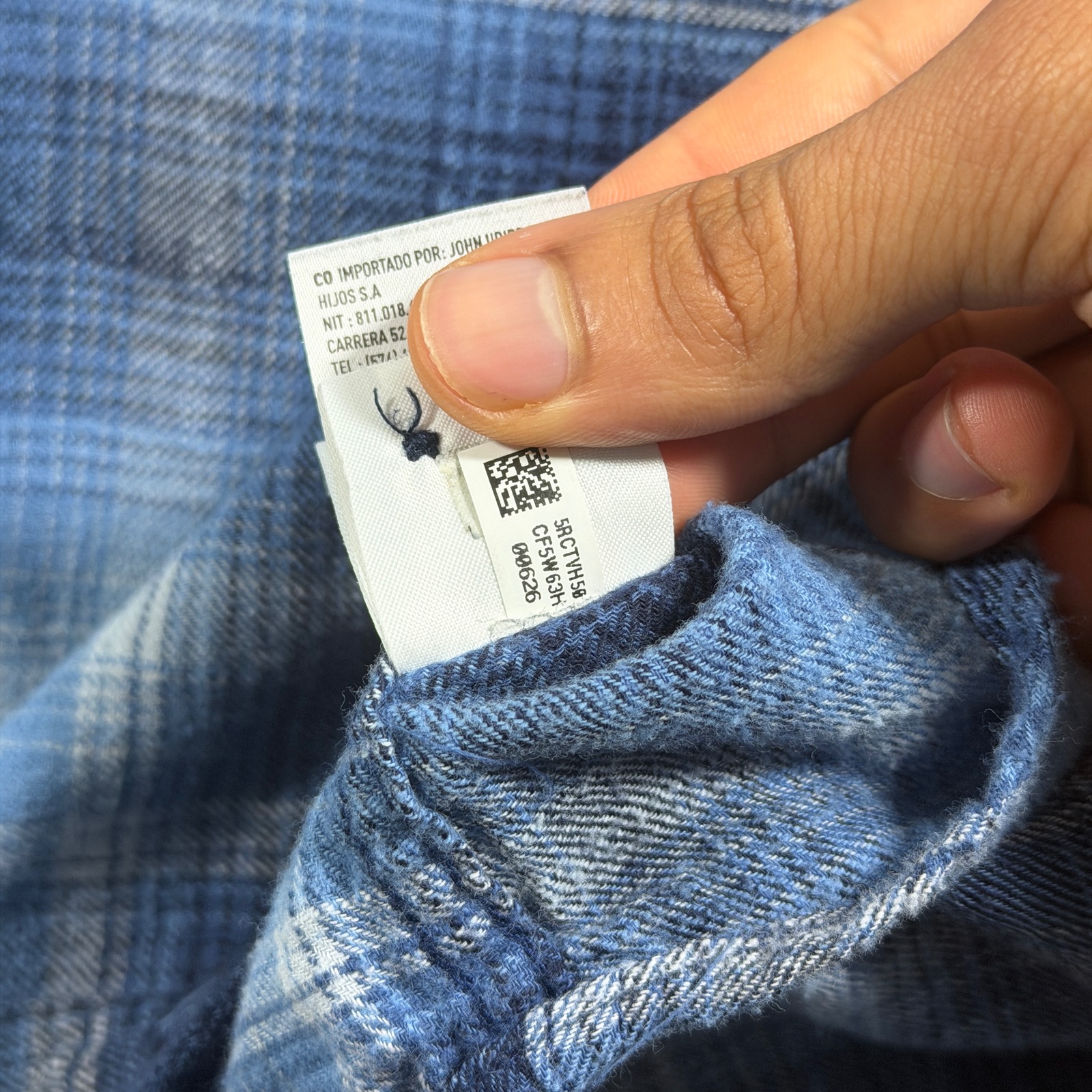 American Eagle Hooded Flannel Shirt Mens M Blue Plaid Button Down Super Soft thumbnail 10
