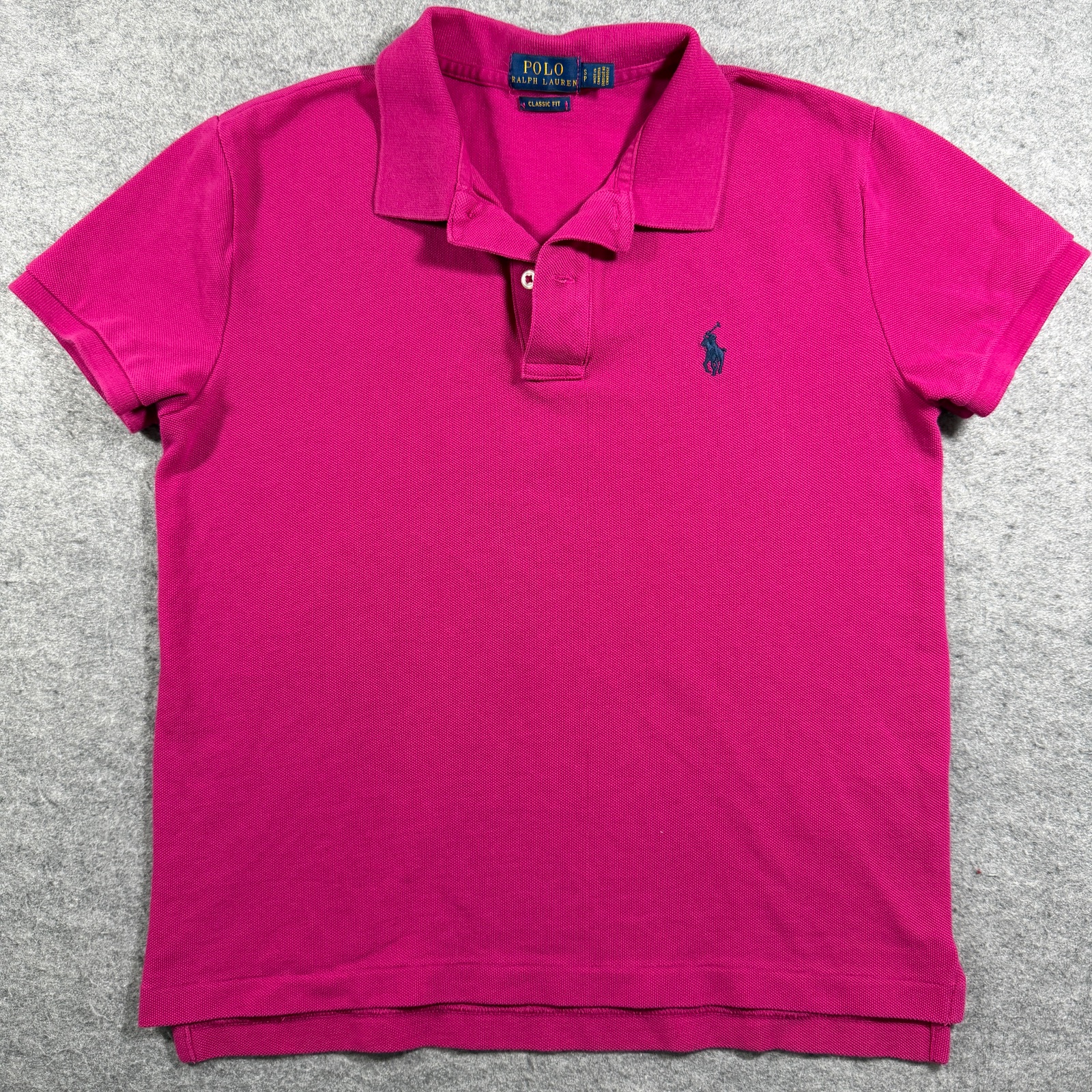 Polo Ralph Lauren Shirt Womens S Pink Classic Fit Cotton Pony Logo Preppy
