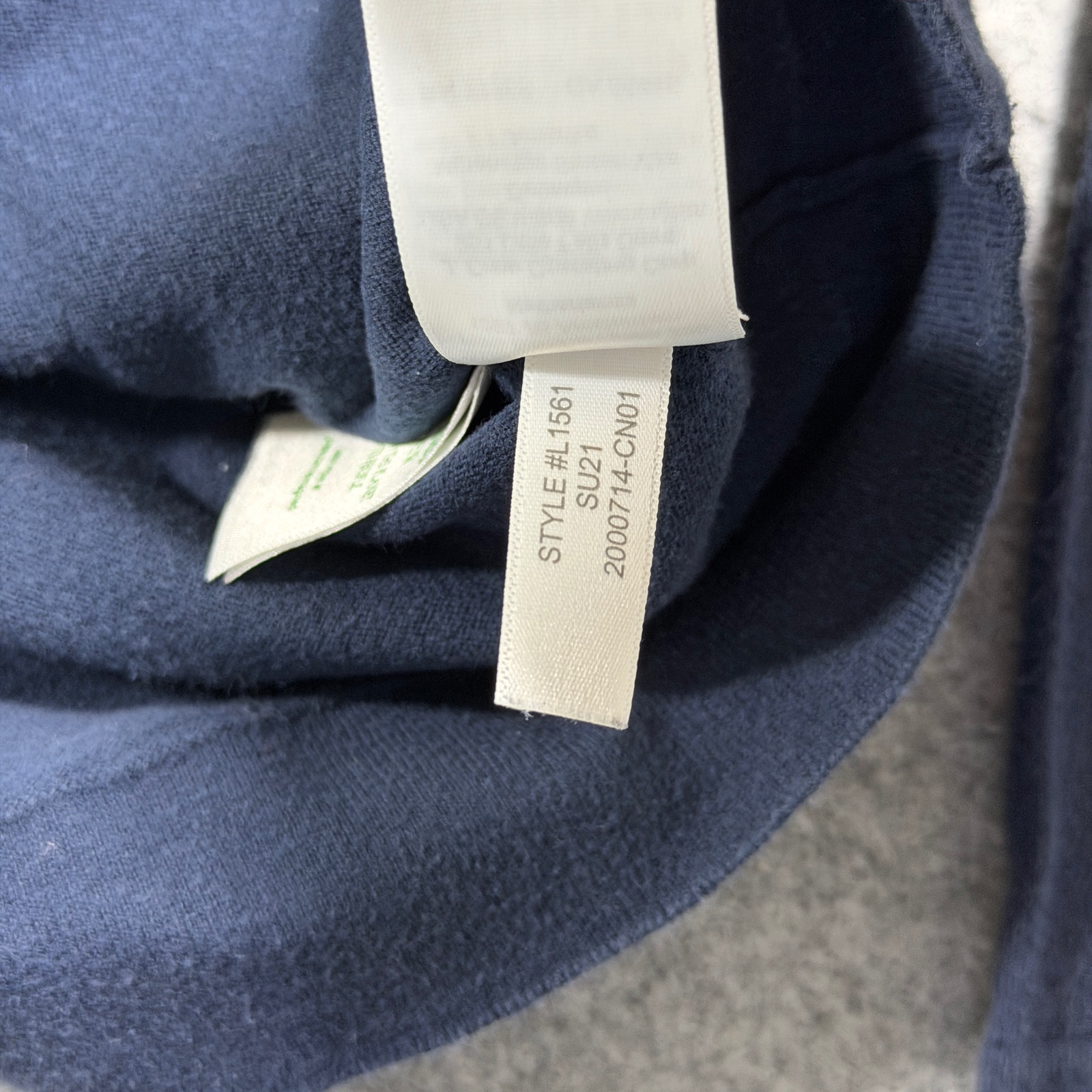 J.Crew Teddie Sweater Womens M Navy Cotton Crew Neck Relaxed Fit Classic Fall thumbnail 11