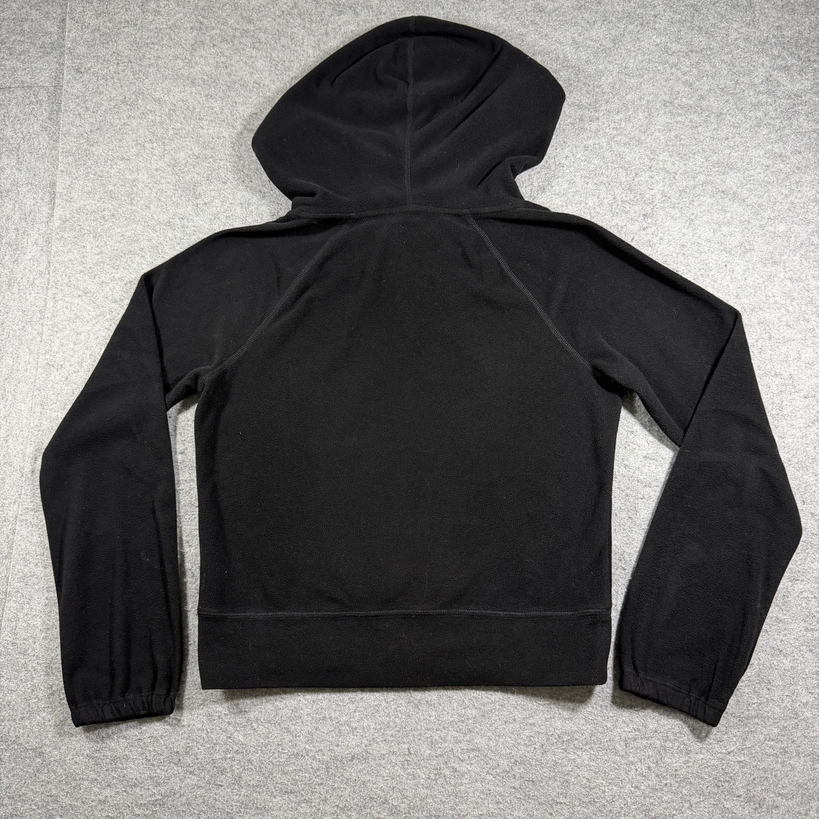James Perse Yosemite Hoodie Womens 2 Black Cropped Fleece Lounge Breathable thumbnail 2