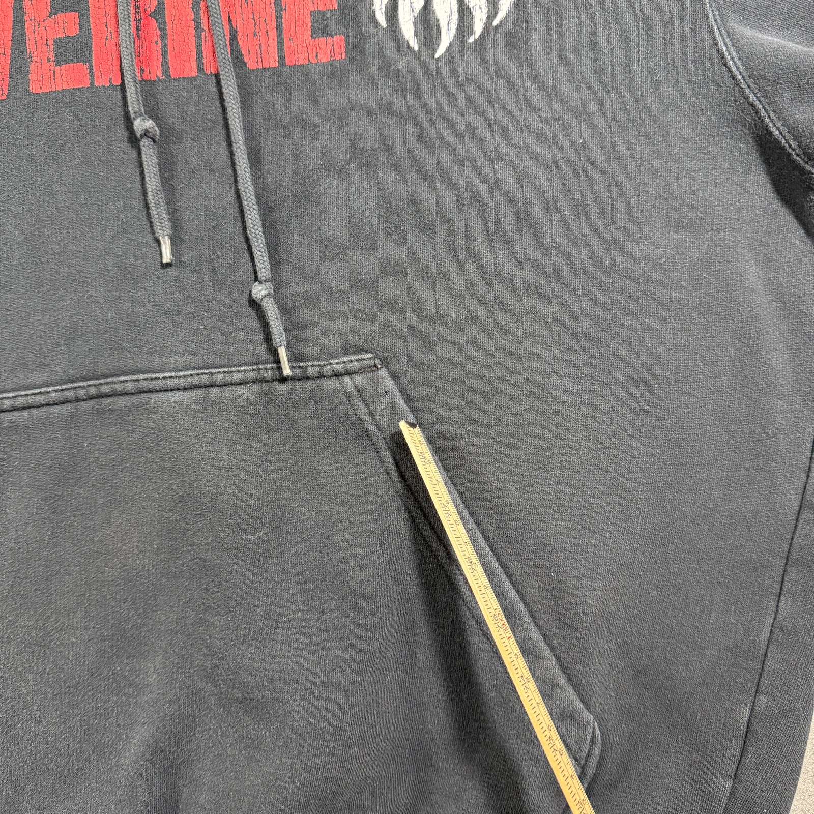 Wolverine Hoodie Mens XL Black Heavyweight Fleece Workwear Graphic Pullover thumbnail 5