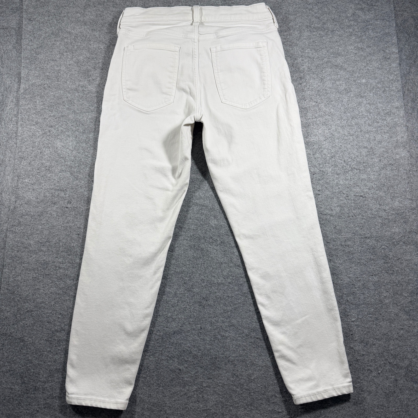 Banana Republic Skinny Jeans Womens 29 Petite White Denim Button Fly Stretch thumbnail 2