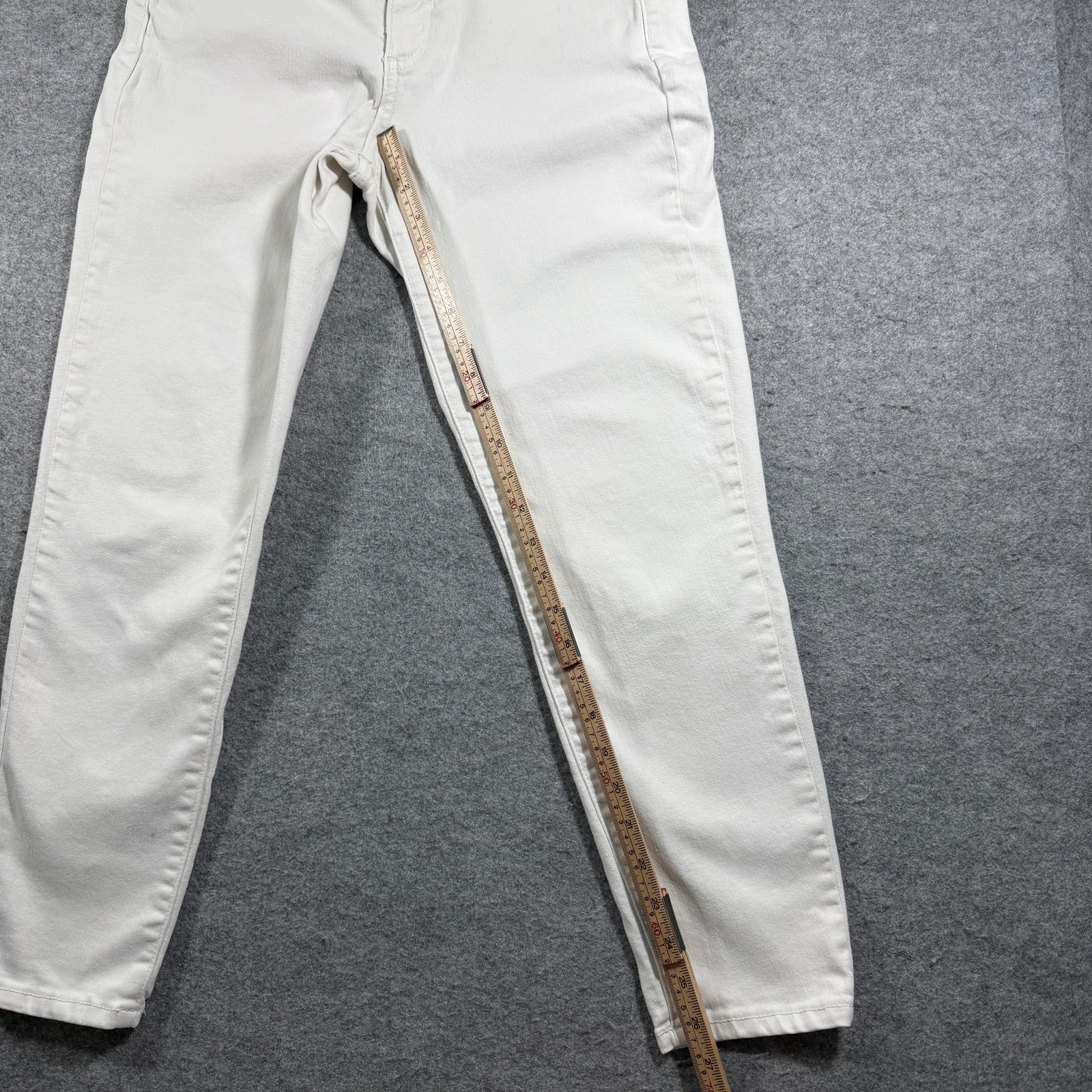 Banana Republic Skinny Jeans Womens 29 Petite White Denim Button Fly Stretch thumbnail 7